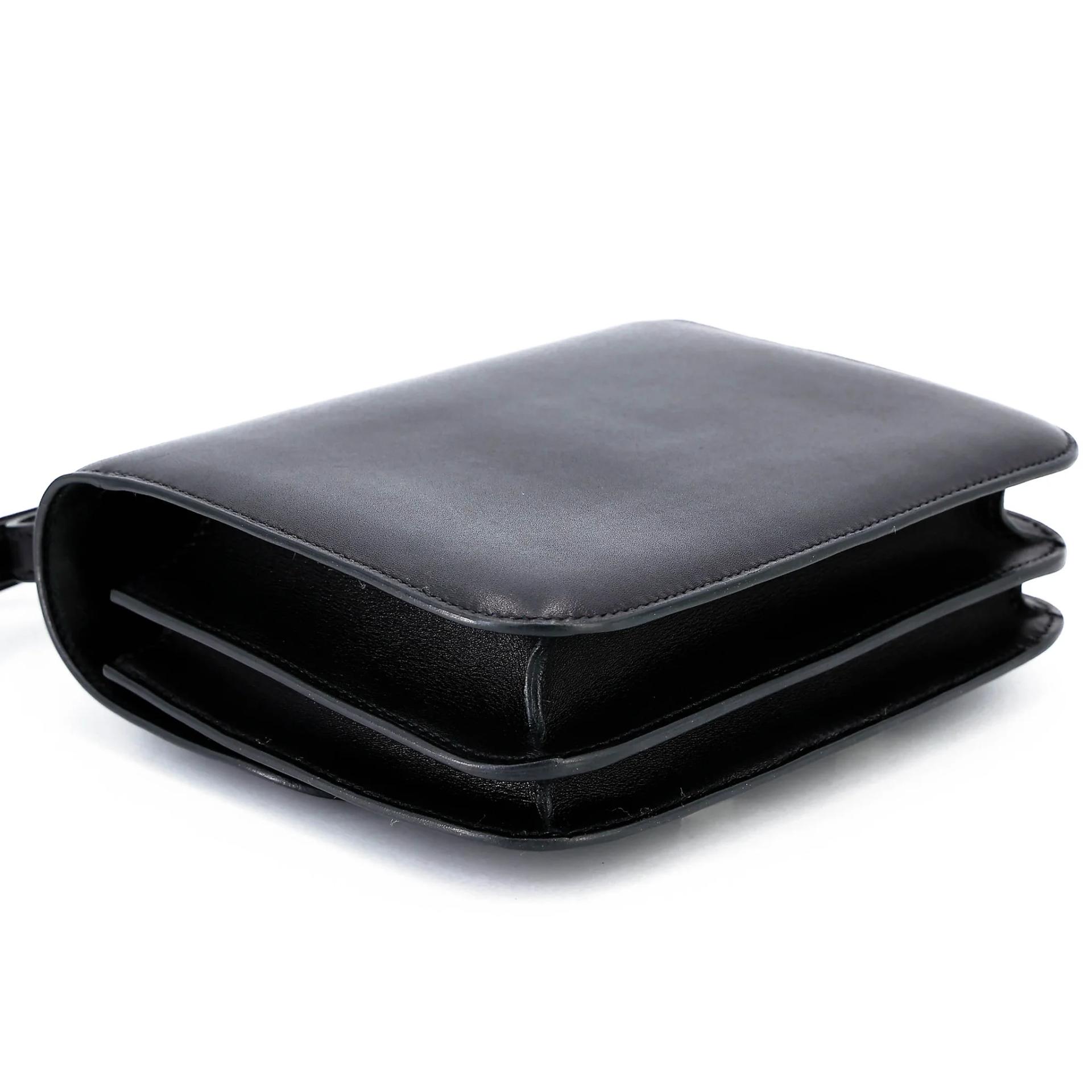 Very Good ( Rank A) HERMÈS Constance Mini Noir (89) Evercolor Palladium hardware A (2017) - 7