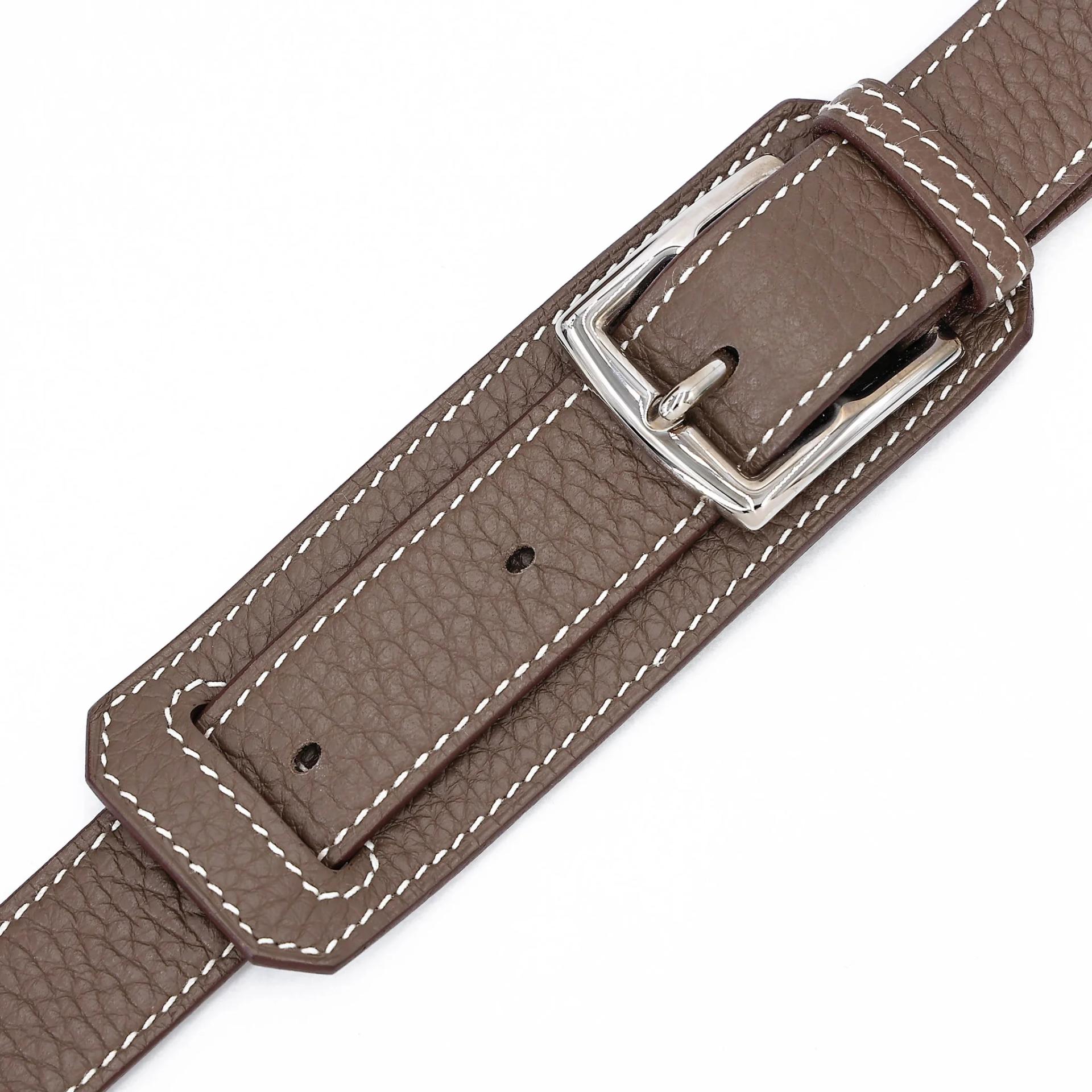 ランク A HERMÈS エルメス ジプシエール 28 エトゥープ (18) エバーカラー シルバー金具 A刻印 (2017) - 32