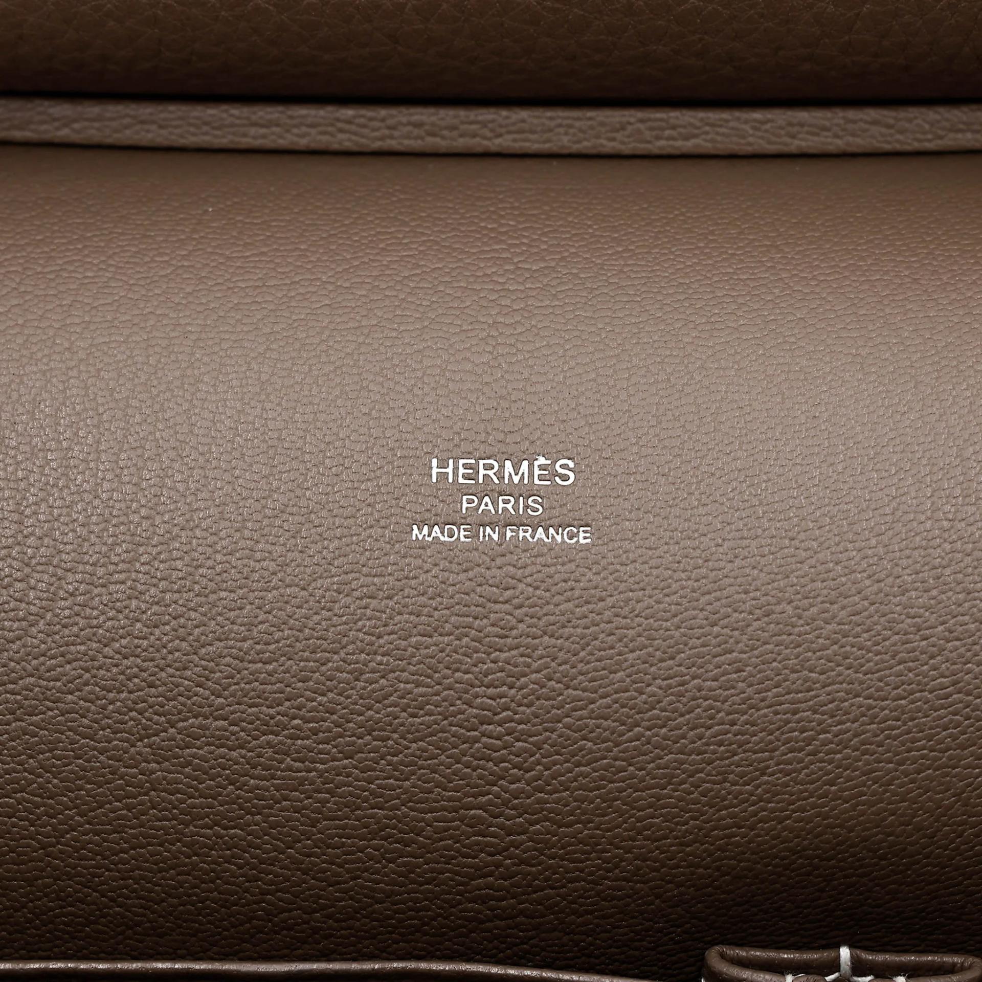 ランク A HERMÈS エルメス ジプシエール 28 エトゥープ (18) エバーカラー シルバー金具 A刻印 (2017) - 21