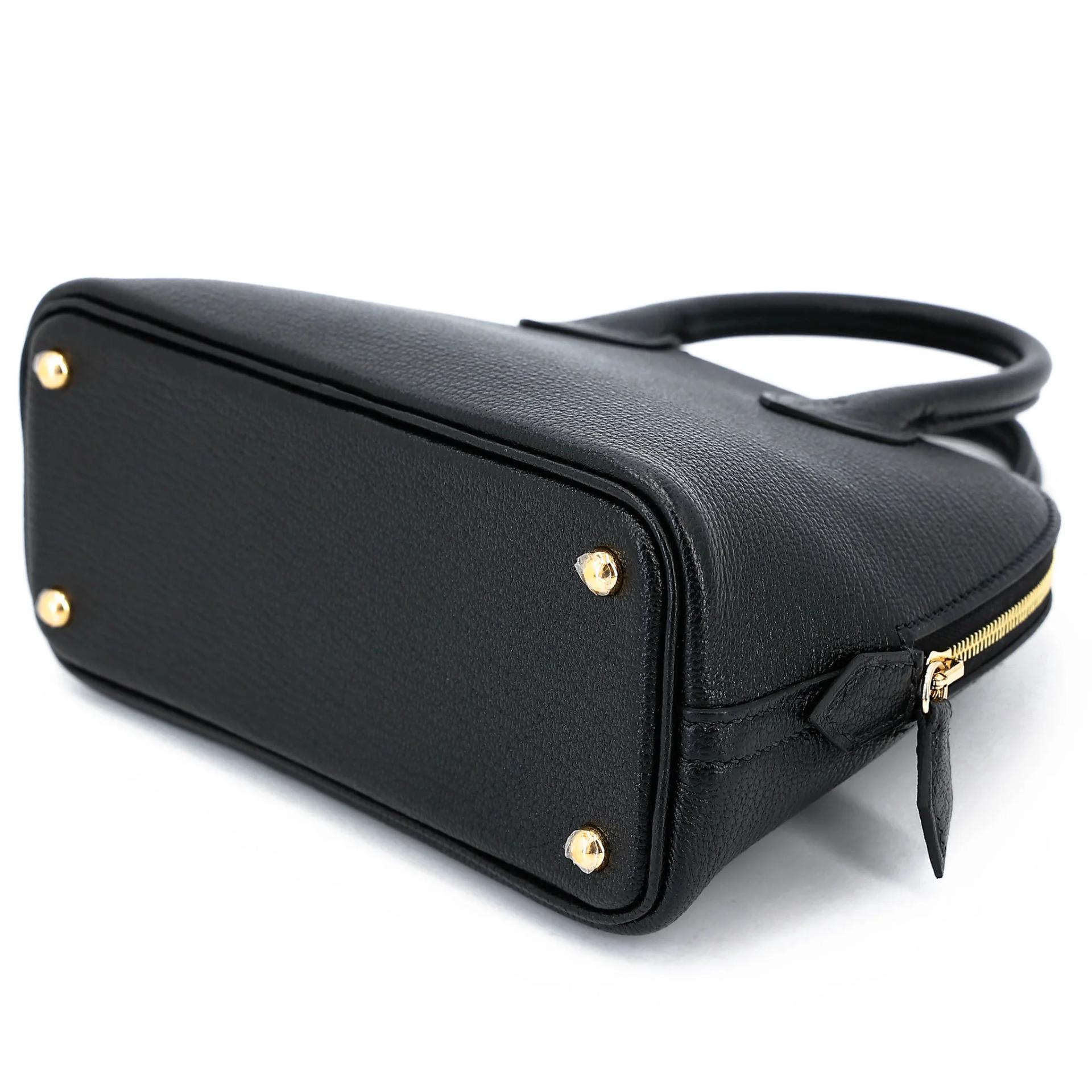 ランク N 新品 HERMÈS エルメス ボリード1923 ミニ ブラック (89) シェーブル・ミゾール ゴールド金具 G刻印 (2026) - 6