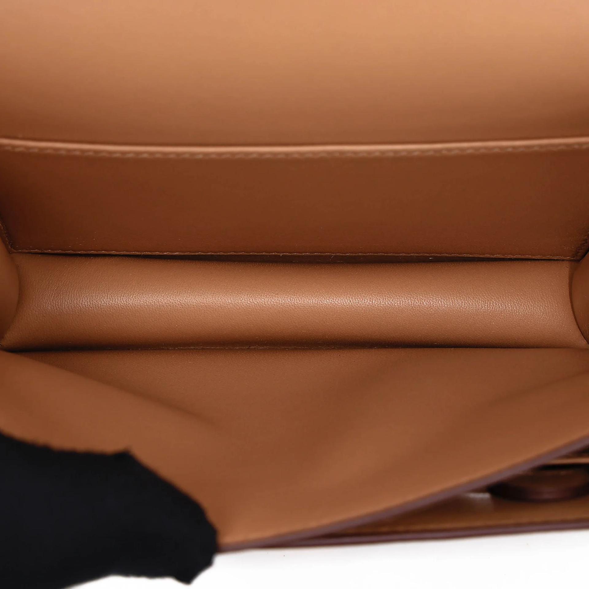 Brand New ( Rank N ) HERMÈS Constance Mini 19 Mirror Biscuit (4B) Epsom Gold hardware K (2025) - 16