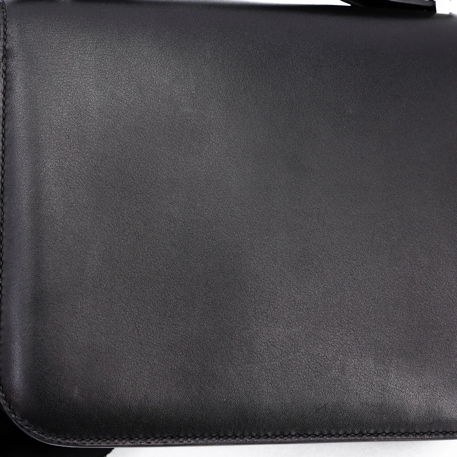 Very Good ( Rank A) HERMÈS Constance Mini Noir (89) Evercolor Palladium hardware A (2017) - 15