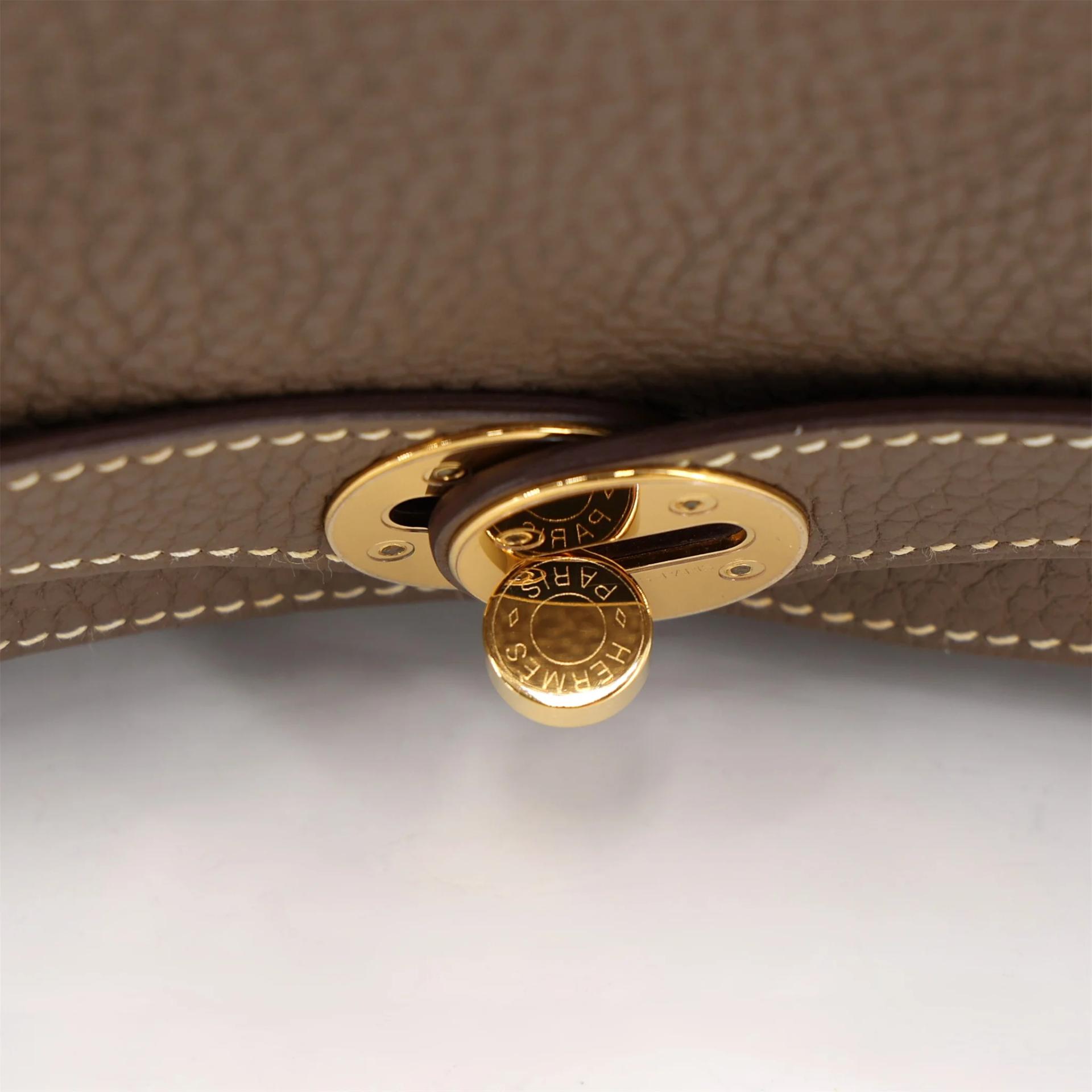 A美品 HERMÈS 爱马仕 Lindy 26 18 大象灰 Etoupe Clemence小牛皮 金扣 Y刻 2020年 - 9