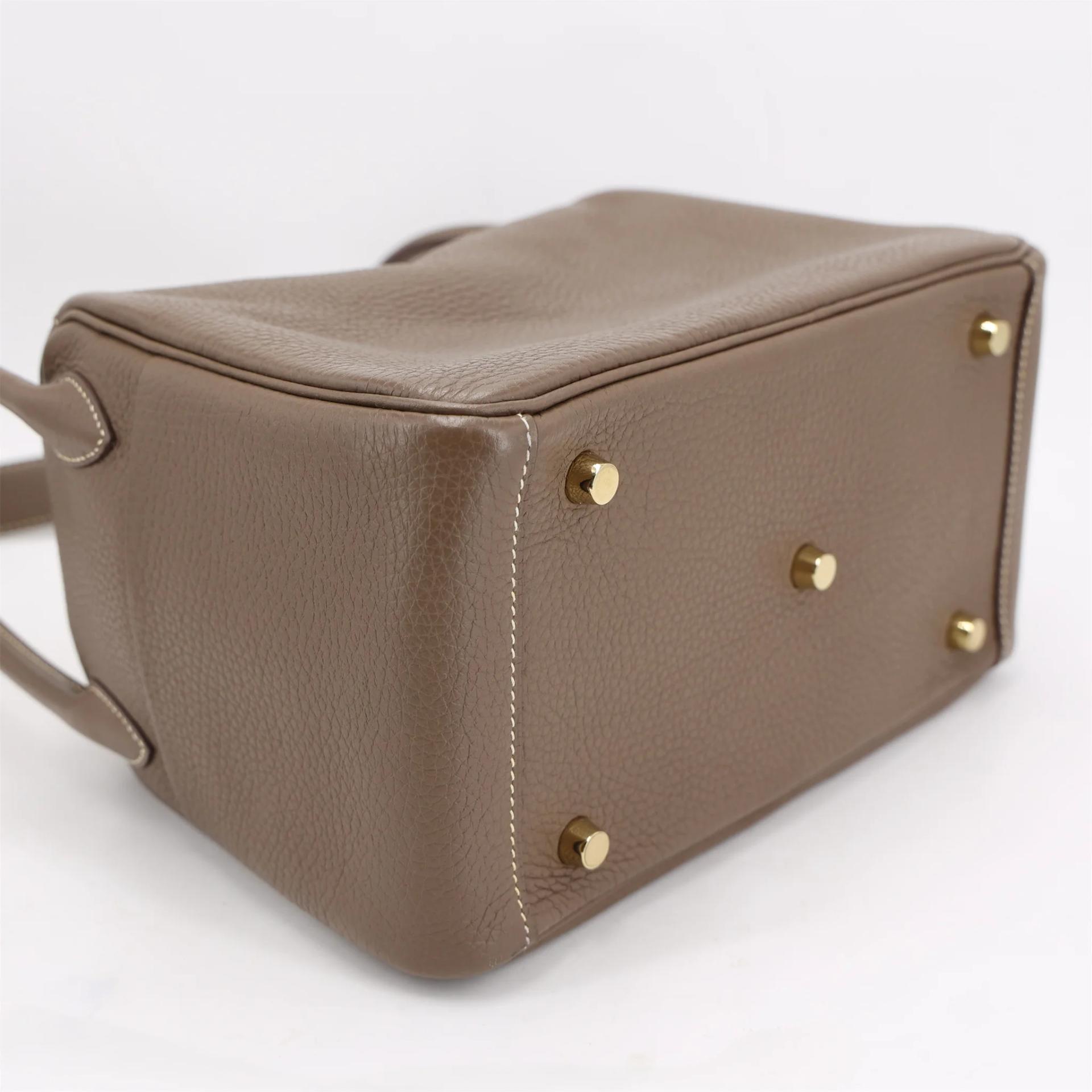 A美品 HERMÈS 爱马仕 Lindy 26 18 大象灰 Etoupe Clemence小牛皮 金扣 Y刻 2020年 - 6