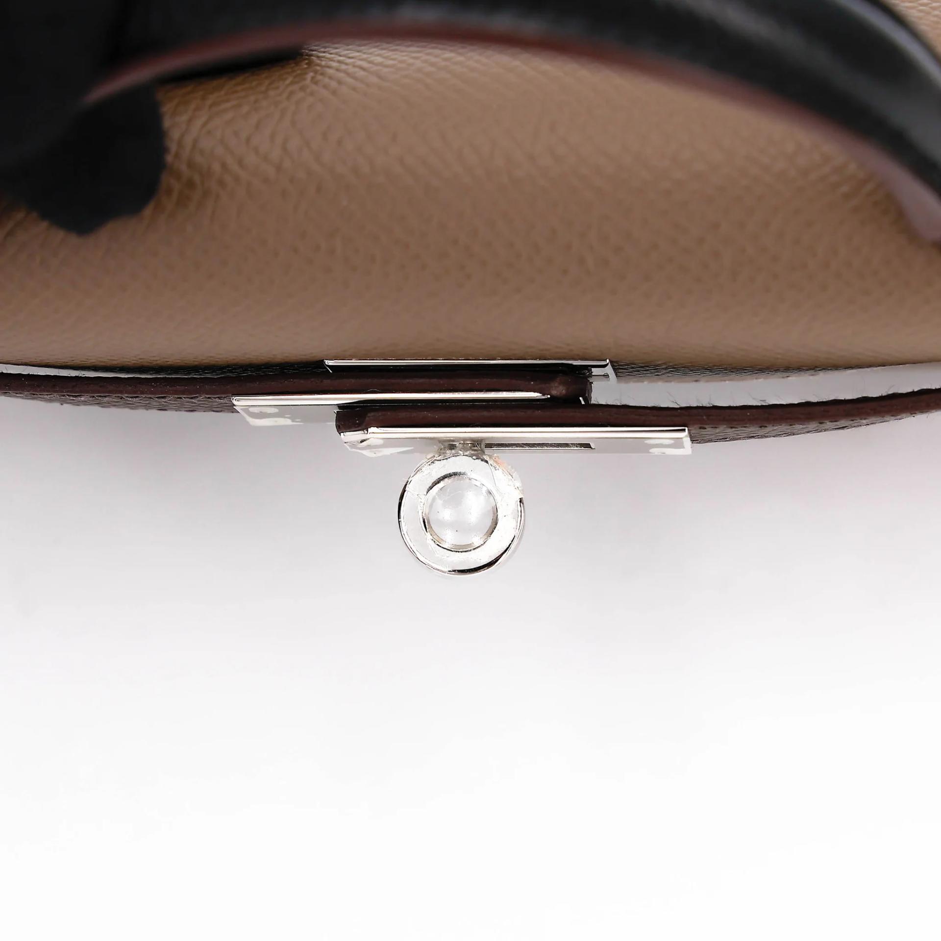 未使用保存品 HERMÈS 爱马仕 Mini Kelly 二代 18 大象灰 Etoupe 46 乌木色 Ebene 89 黑色 Noir (Black) Epsom牛皮 银扣 B刻 2023年 - 9