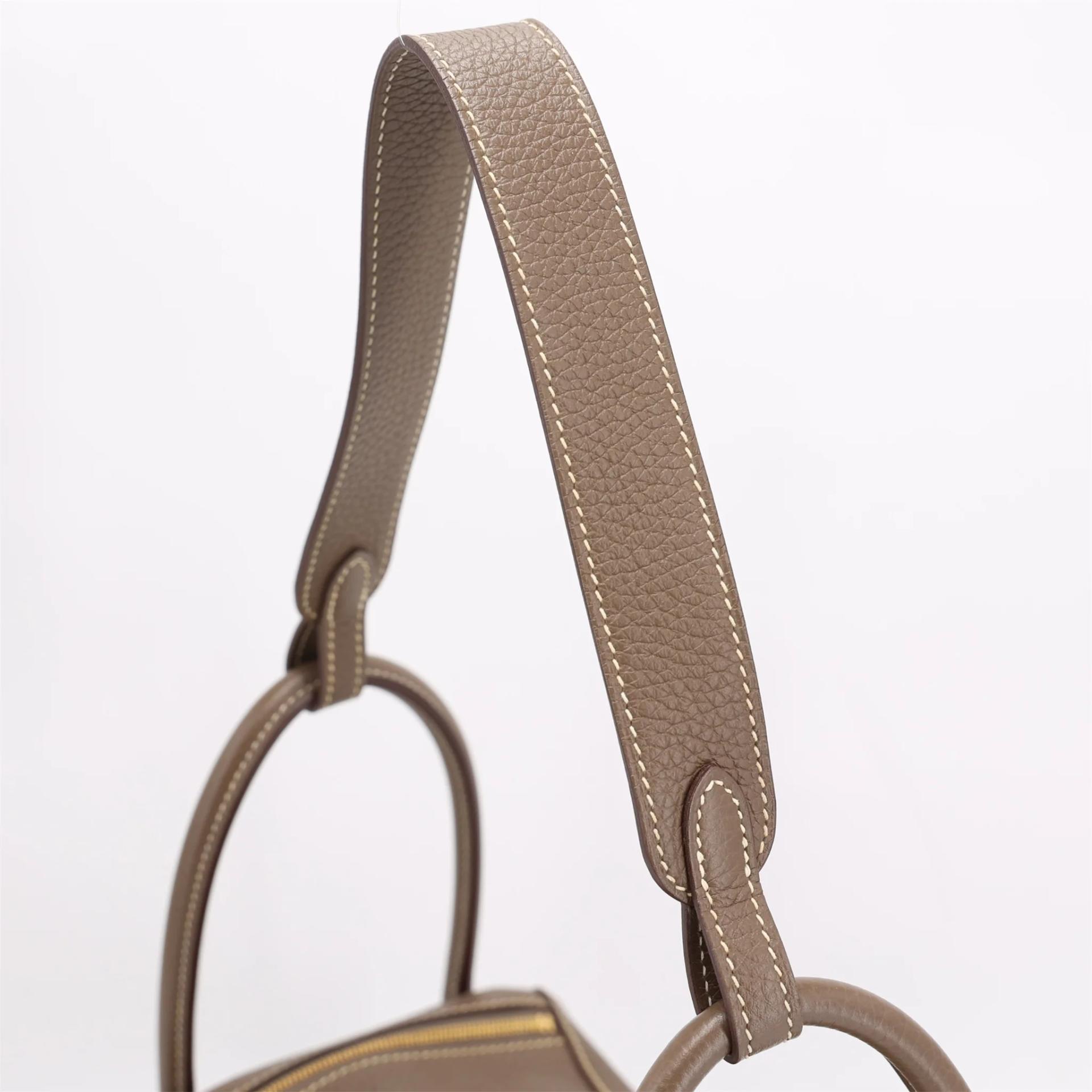 A美品 HERMÈS 爱马仕 Lindy 26 18 大象灰 Etoupe Clemence小牛皮 金扣 Y刻 2020年 - 3