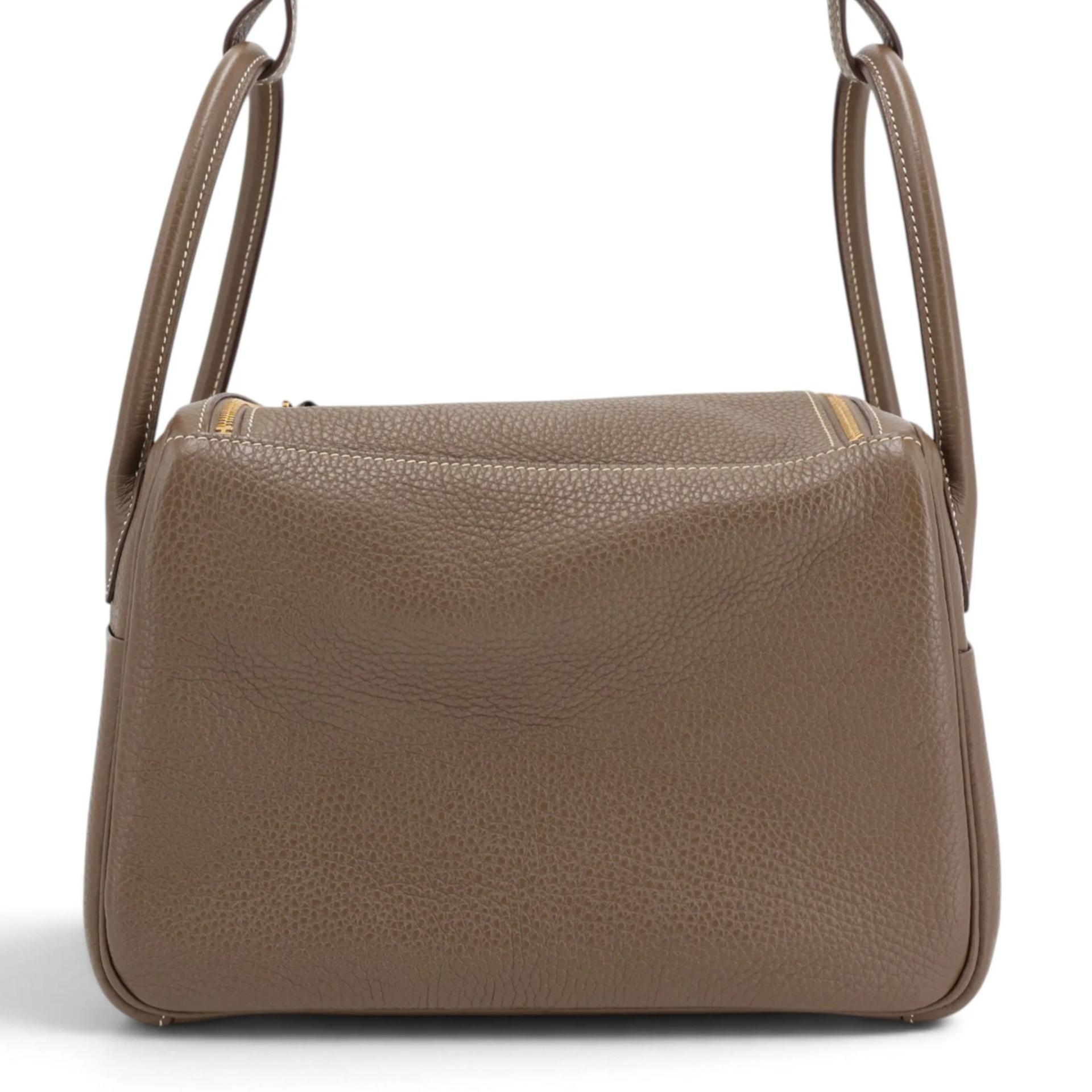A美品 HERMÈS 爱马仕 Lindy 26 18 大象灰 Etoupe Clemence小牛皮 金扣 Y刻 2020年 - 2