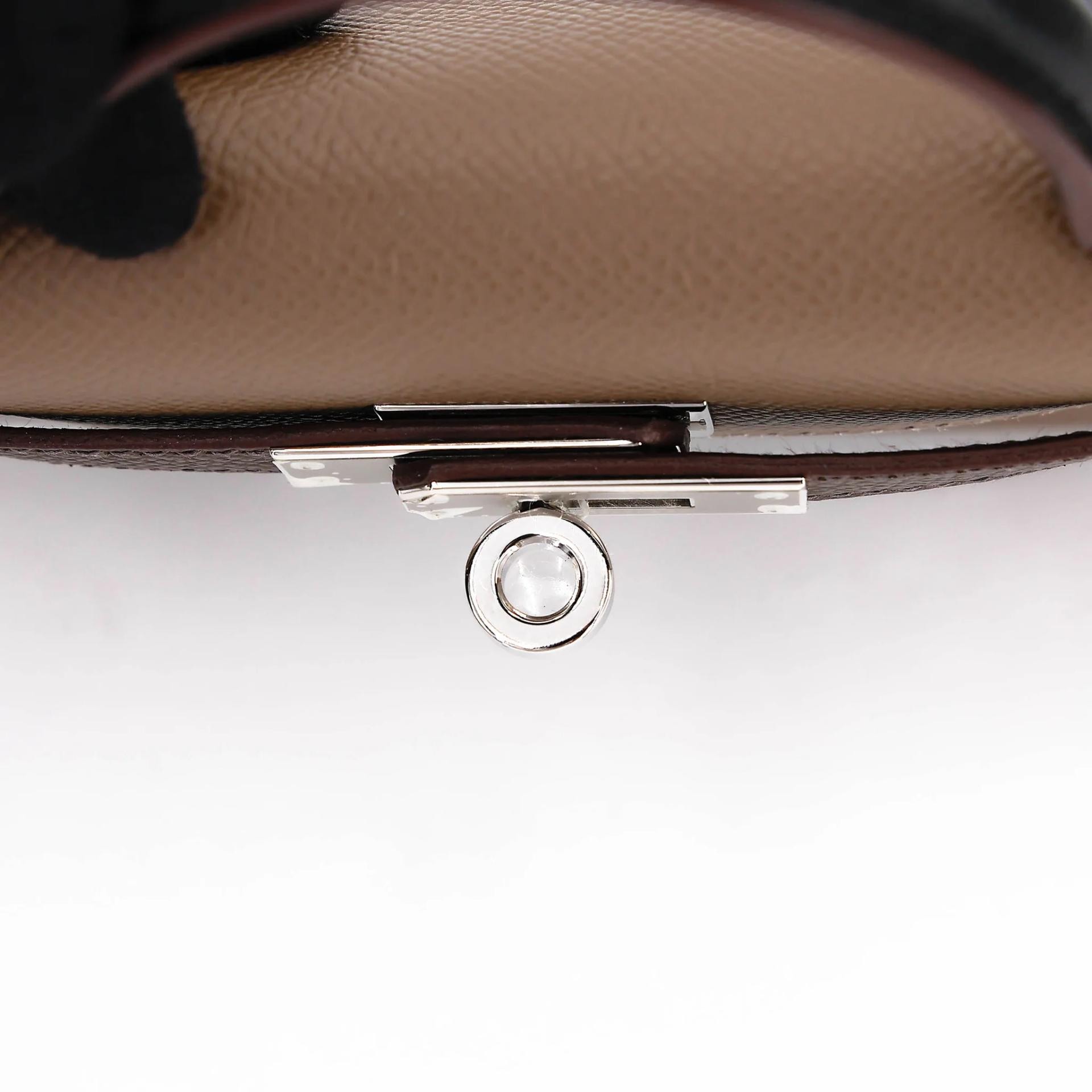 未使用保存品 HERMÈS 爱马仕 Mini Kelly 二代 18 大象灰 Etoupe 46 乌木色 Ebene 89 黑色 Noir (Black) Epsom牛皮 银扣 B刻 2023年 - 10