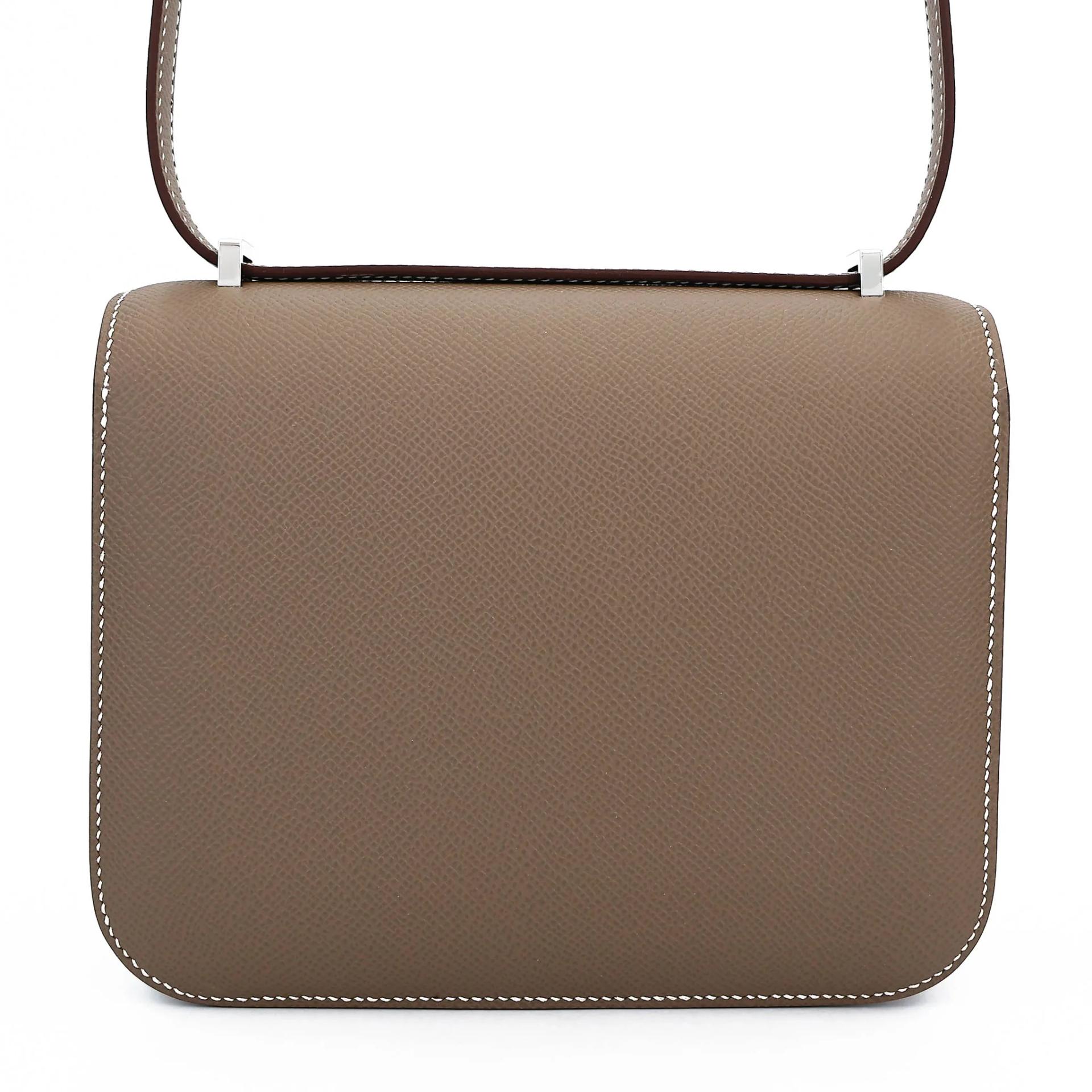 全新 HERMÈS 爱马仕 Constance 康康 Mini 19 Mirror 18 大象灰 Etoupe Epsom牛皮 银扣 G刻 2026年 - 2