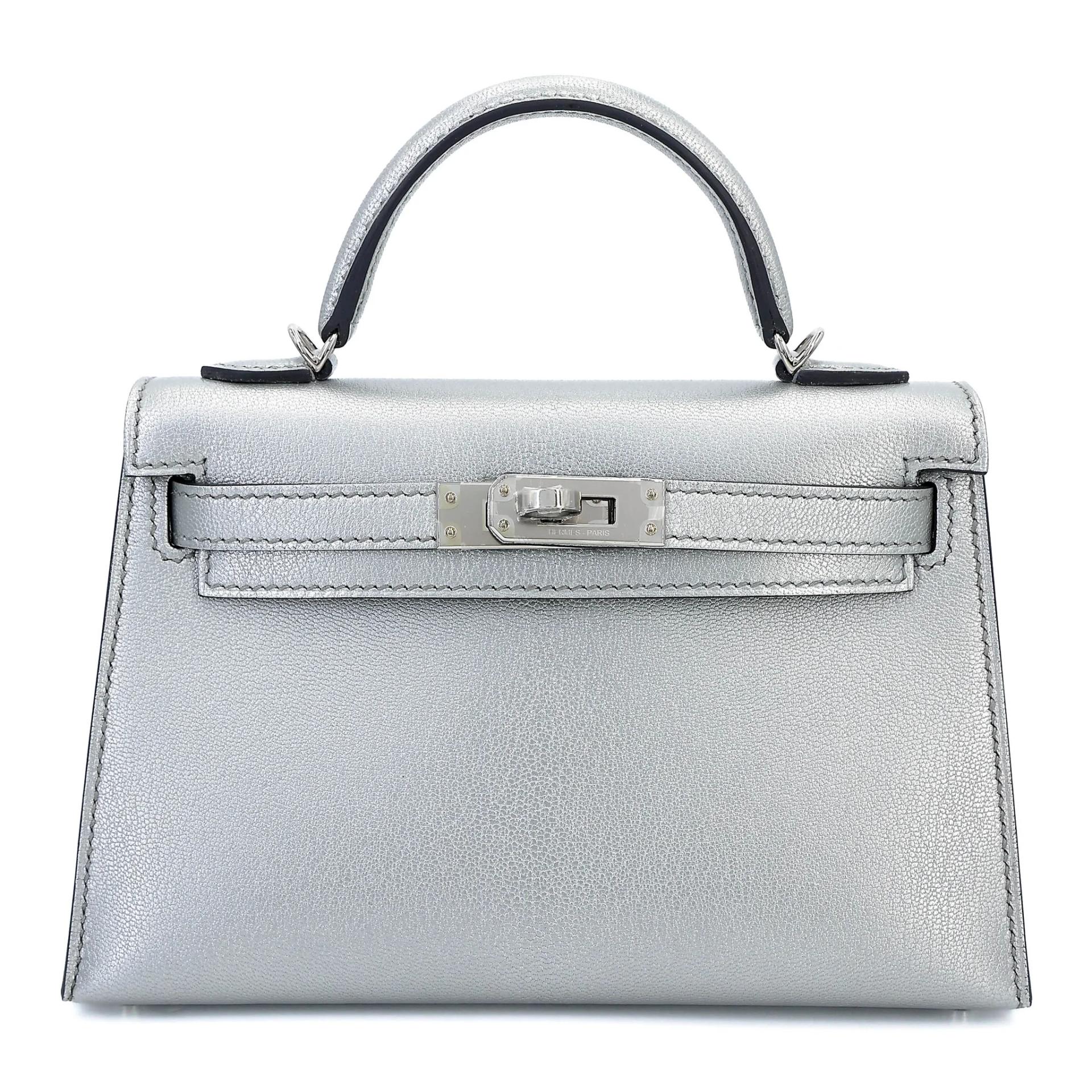 Mini Kelly 二代 05 银色 Argent