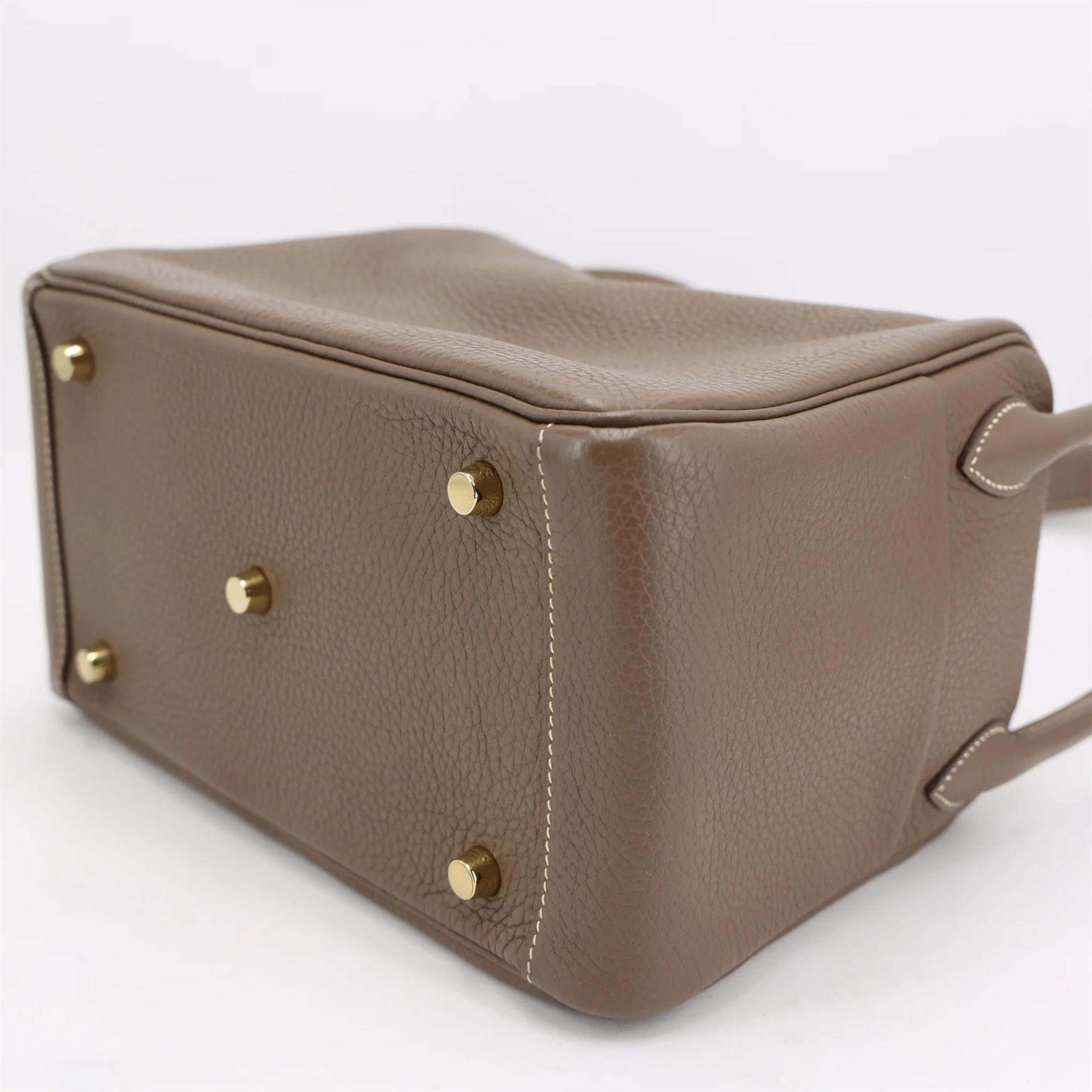 A美品 HERMÈS 爱马仕 Lindy 26 18 大象灰 Etoupe Clemence小牛皮 金扣 Y刻 2020年 - 7