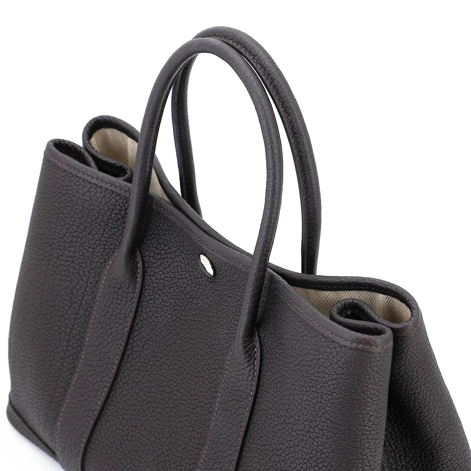 Very Good ( Rank A) HERMÈS Garden Party TPM Bai Brun（T3） Negonda Palladium hardware G (2026) - 3