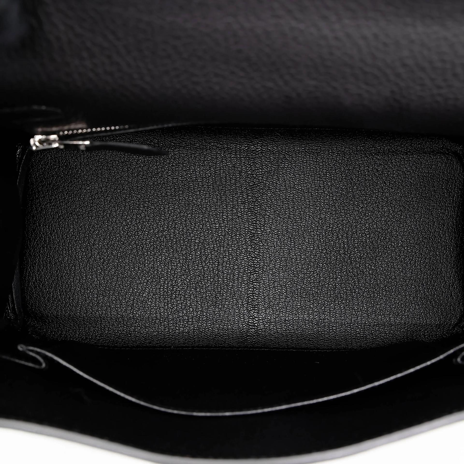 Brand New ( Rank N ) HERMÈS Kelly 25 Noir (89) Togo Palladium hardware G (2026) - 19