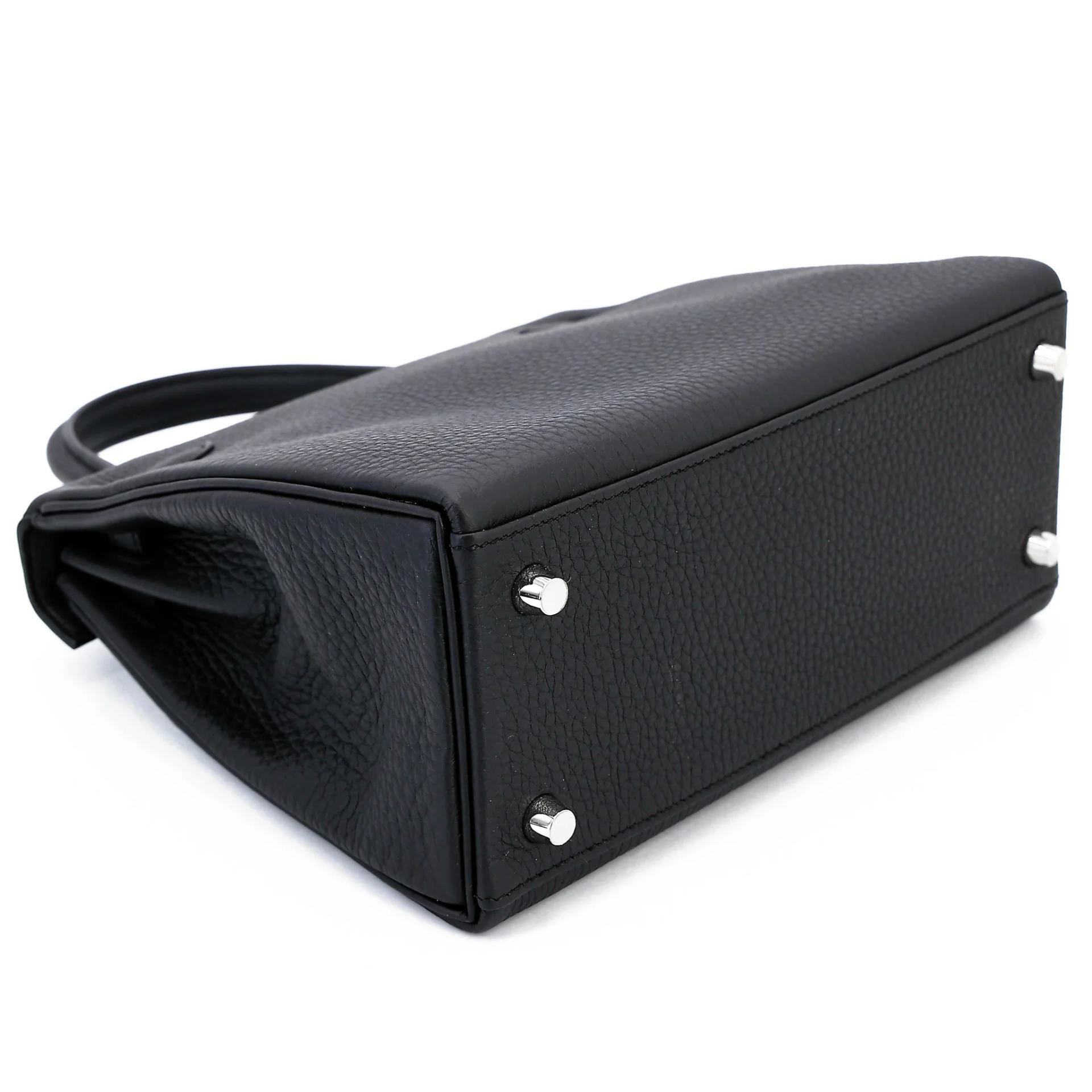 Brand New ( Rank N ) HERMÈS Kelly 25 Noir (89) Togo Palladium hardware G (2026) - 7