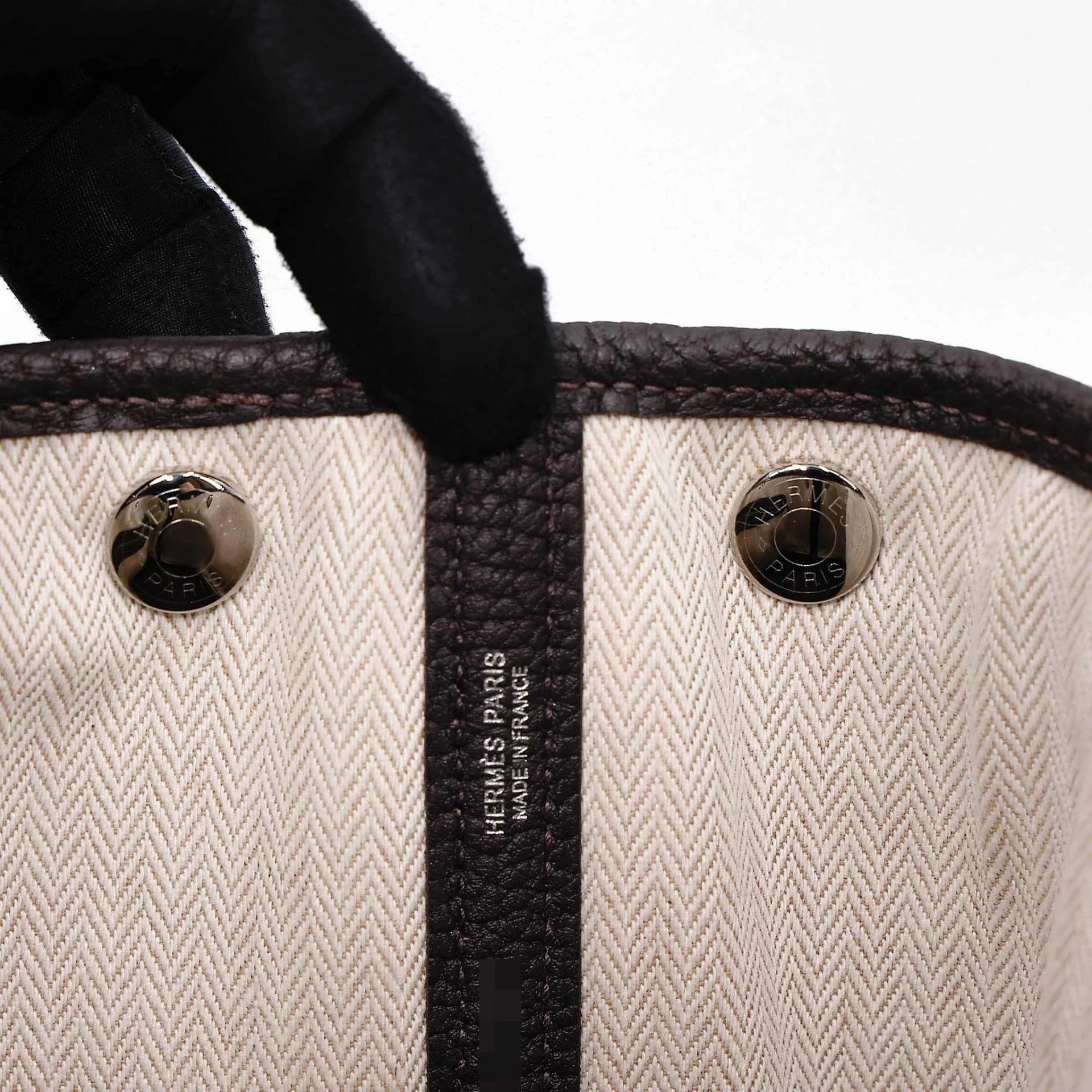 Very Good ( Rank A) HERMÈS Garden Party TPM Bai Brun（T3） Negonda Palladium hardware G (2026) - 15