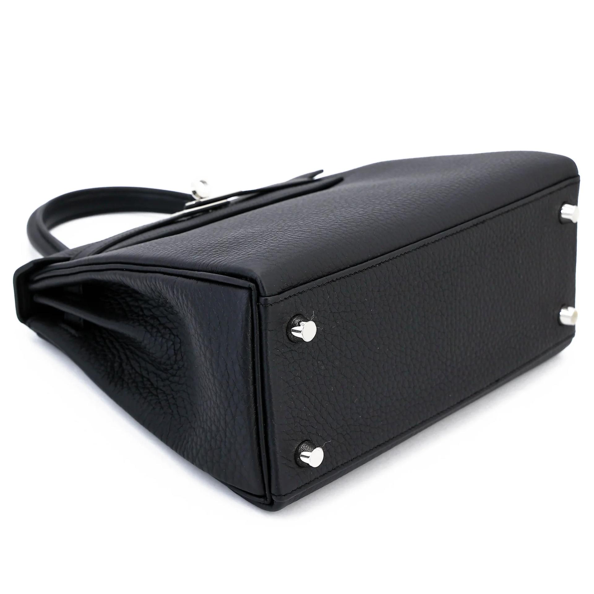 Brand New ( Rank N ) HERMÈS Kelly 25 Noir (89) Togo Palladium hardware G (2026) - 5