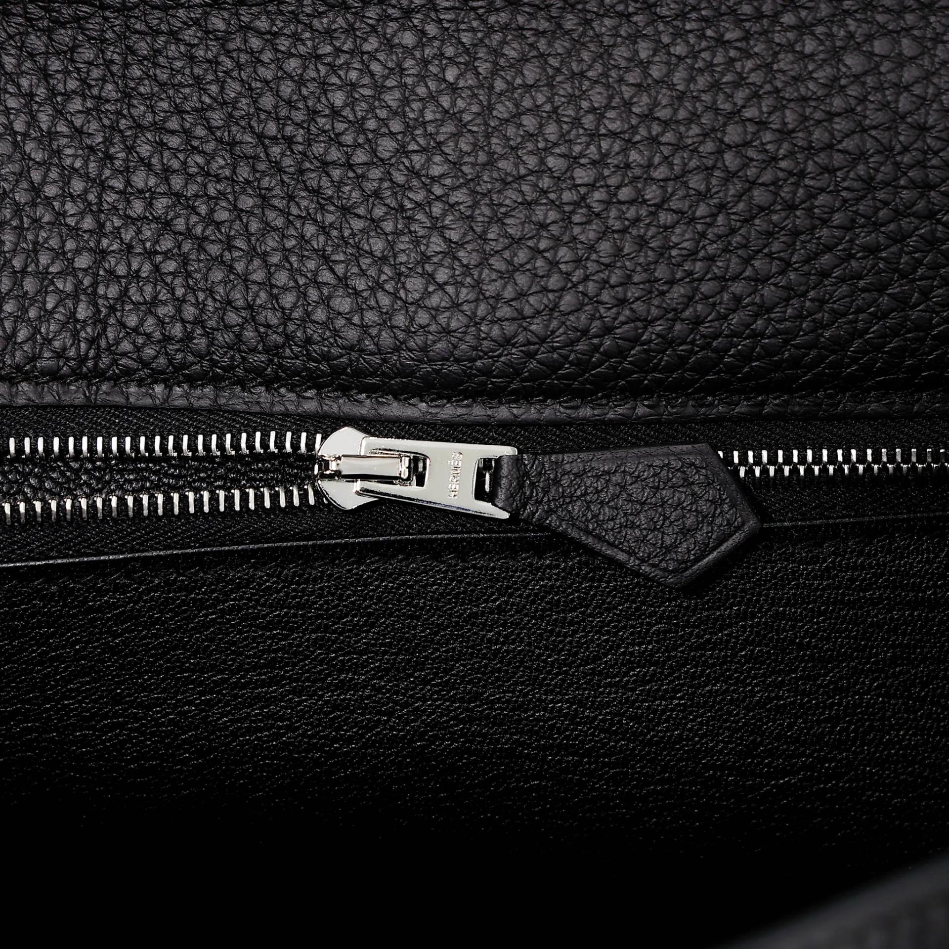 Brand New ( Rank N ) HERMÈS Kelly 25 Noir (89) Togo Palladium hardware G (2026) - 14