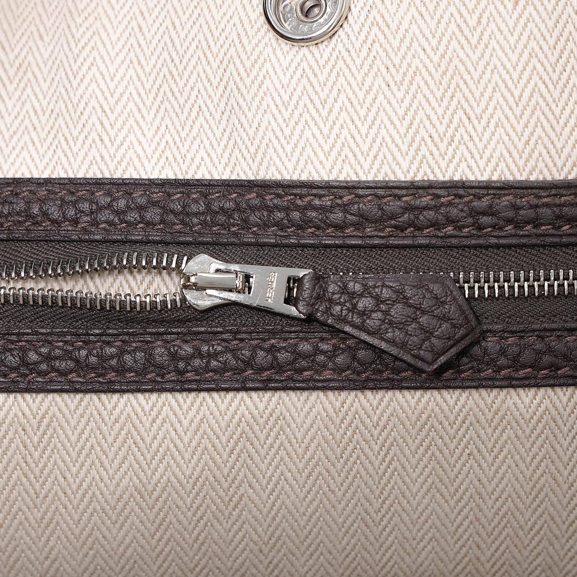 Very Good ( Rank A) HERMÈS Garden Party TPM Bai Brun（T3） Negonda Palladium hardware G (2026) - 10