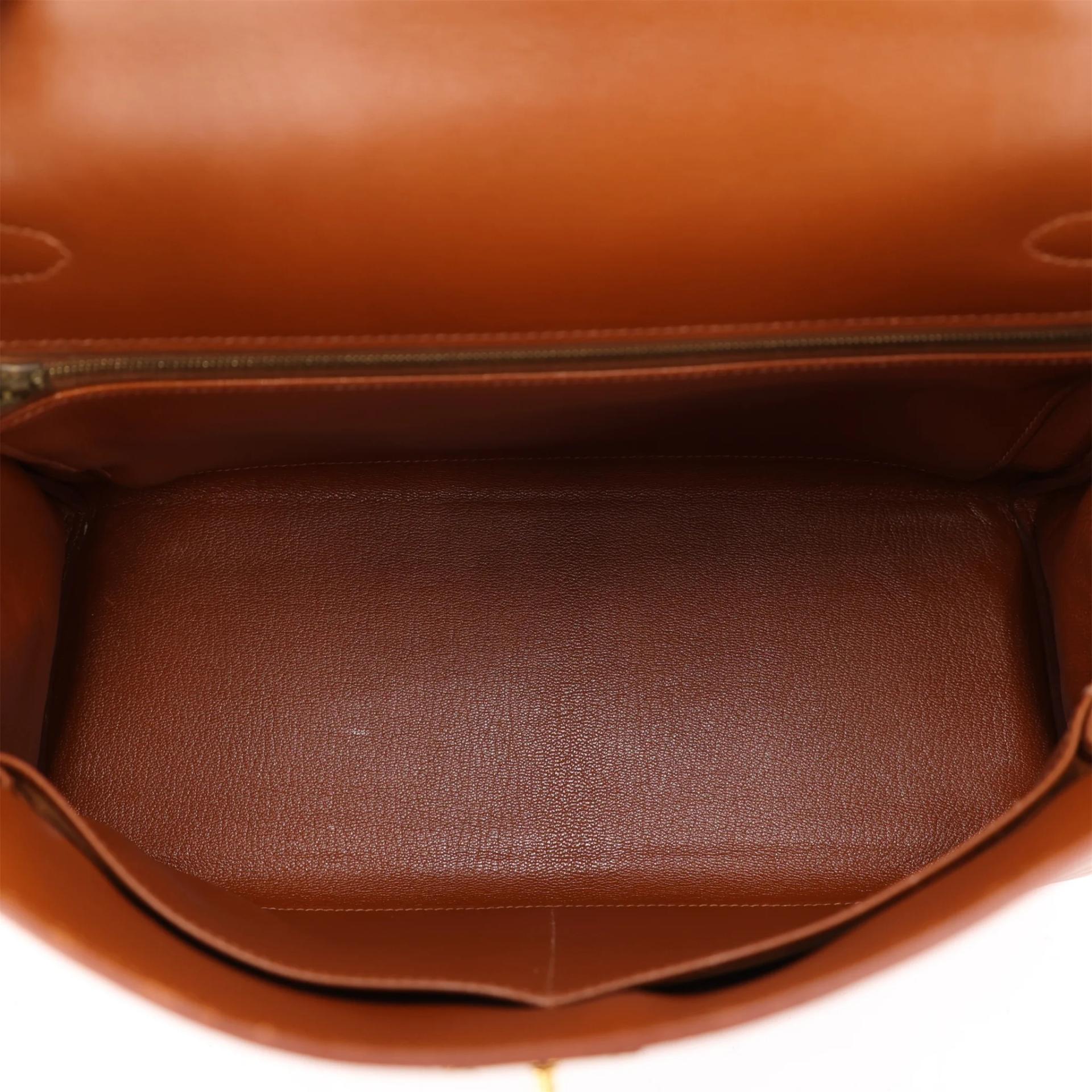 ランク A HERMÈS エルメス ケリー32 キャラメル (28) ボックスカーフ ゴールド金具 □F刻印 (2002) - 13