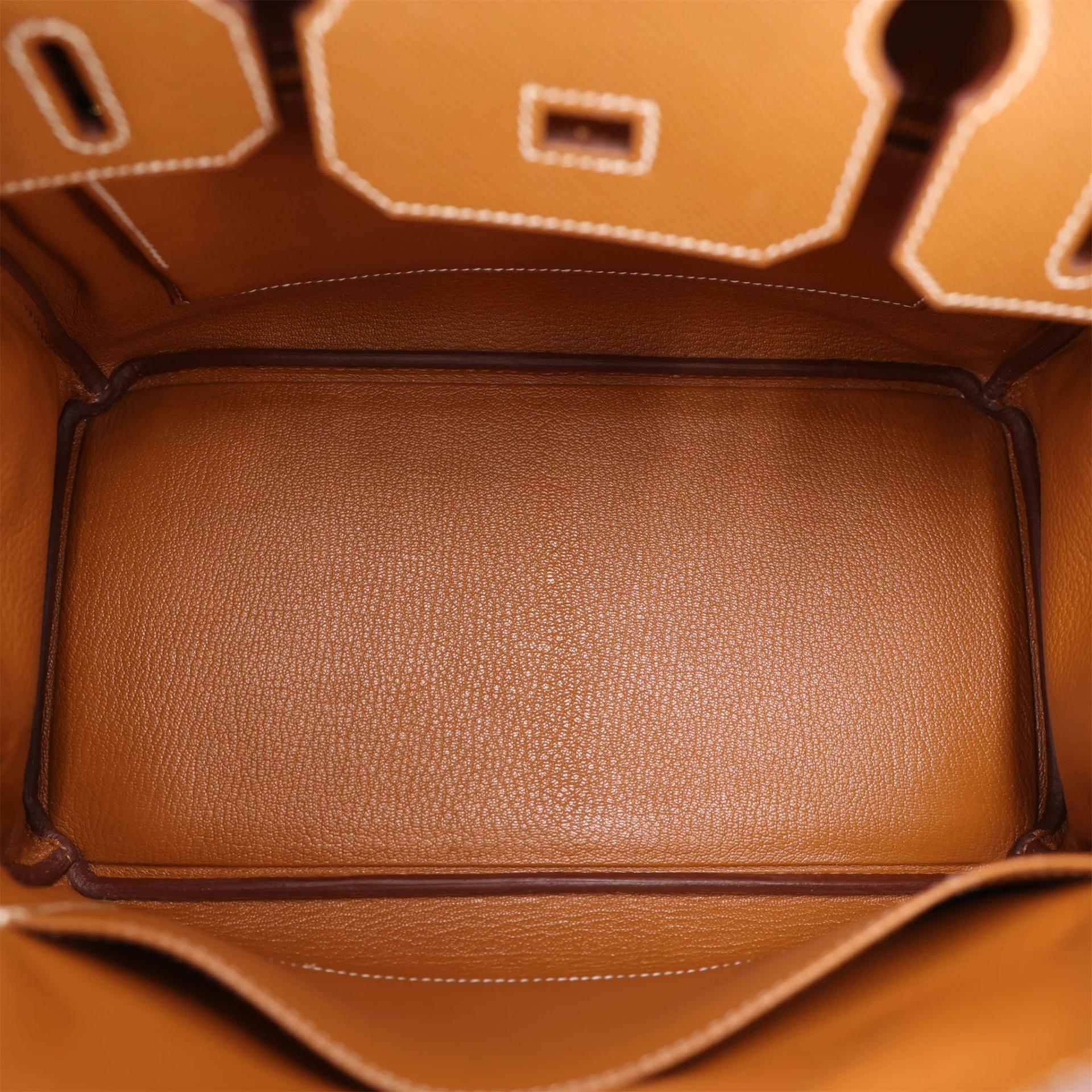 ランク SA HERMÈS エルメス バーキン30 ゴールド エプソン ゴールド金具 U刻印 (2022) - 12