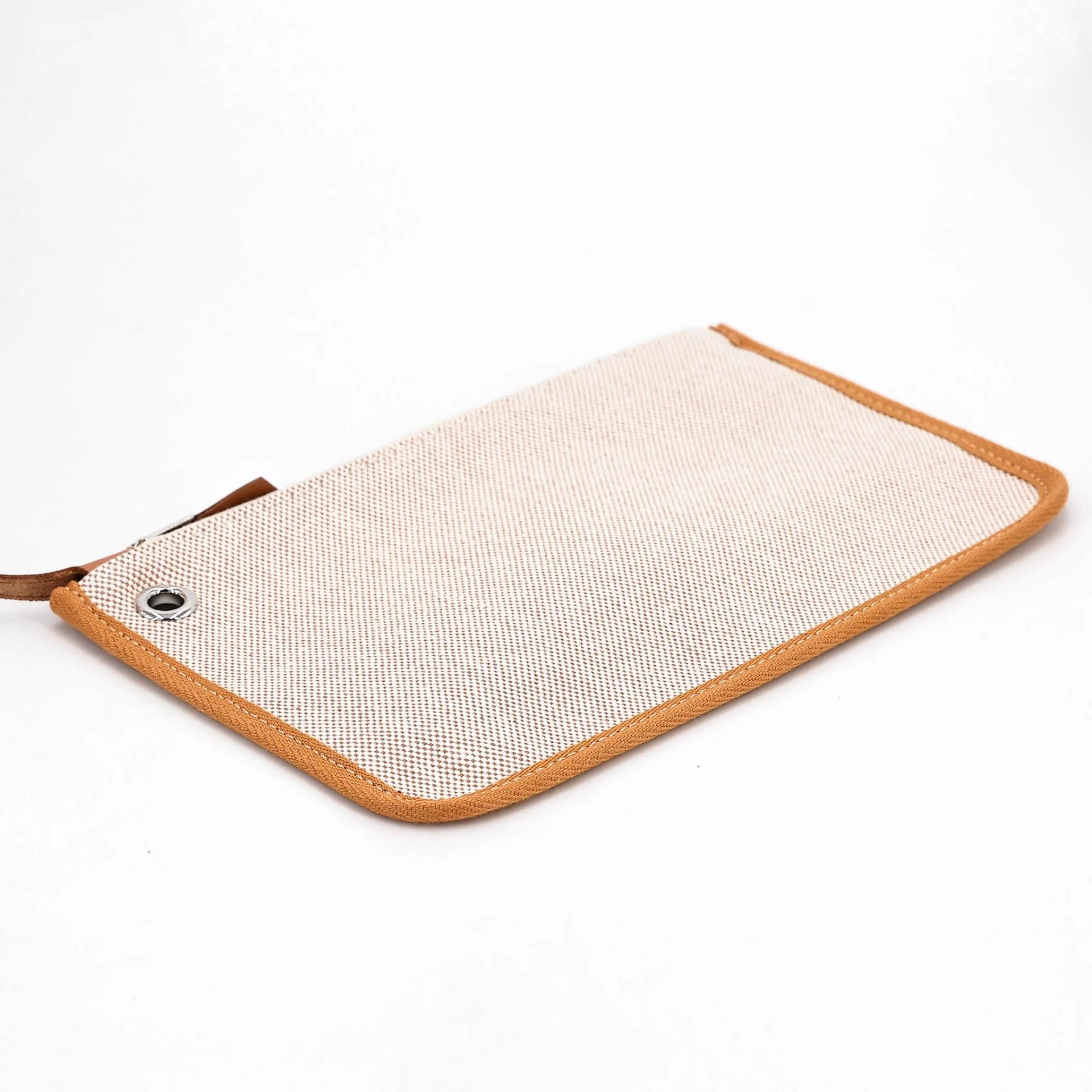 ランク N 新品 HERMÈS エルメス エールバッグPM ゴールド (37) トワルアッシュ シルバー金具 G刻印 (2026) - 21