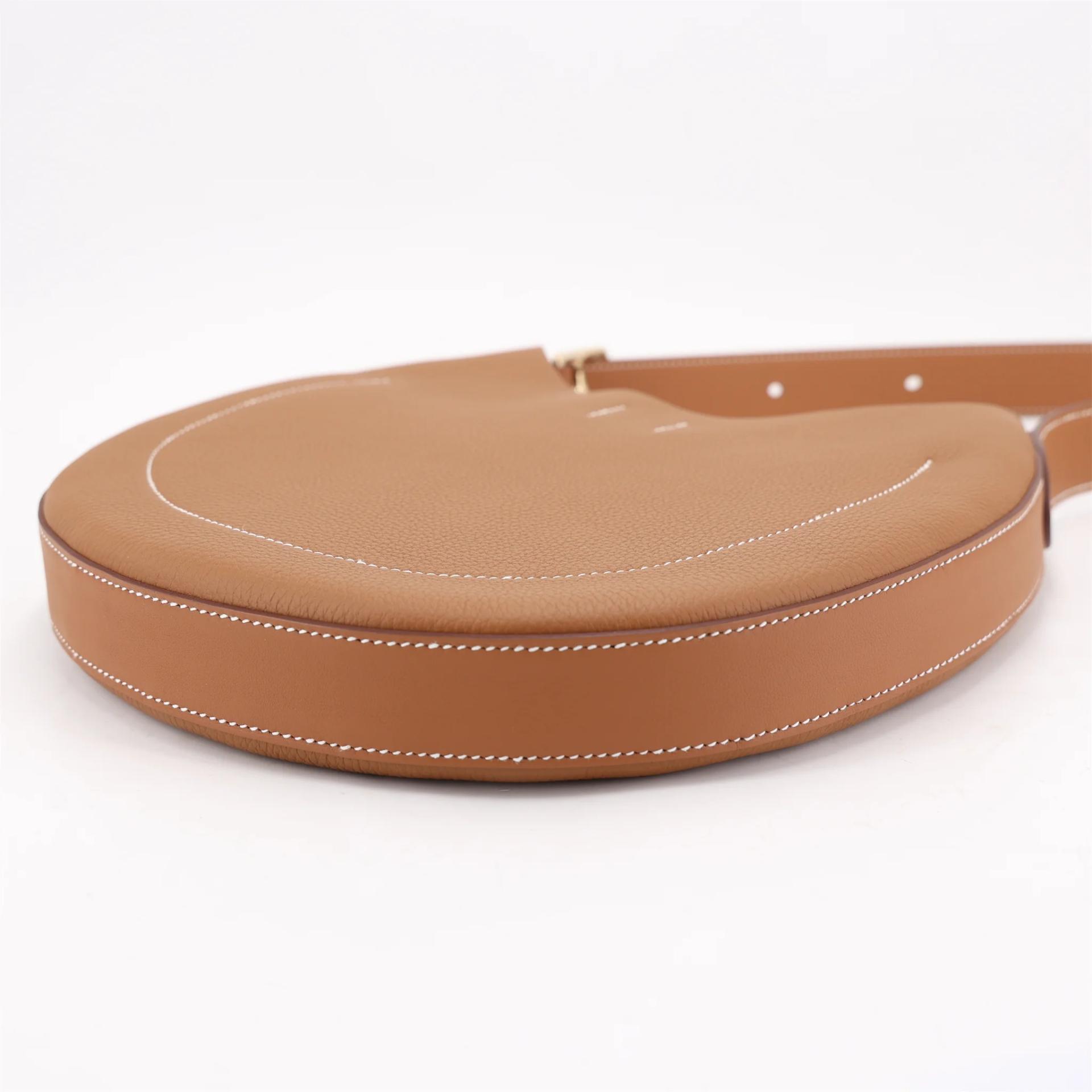 ランク N 新品 HERMÈS エルメス アルソン スリム ショルダーバッグ ゴールド (37) トゴ スイフト シャンパンゴールド金具 K刻印 (2025) - 6