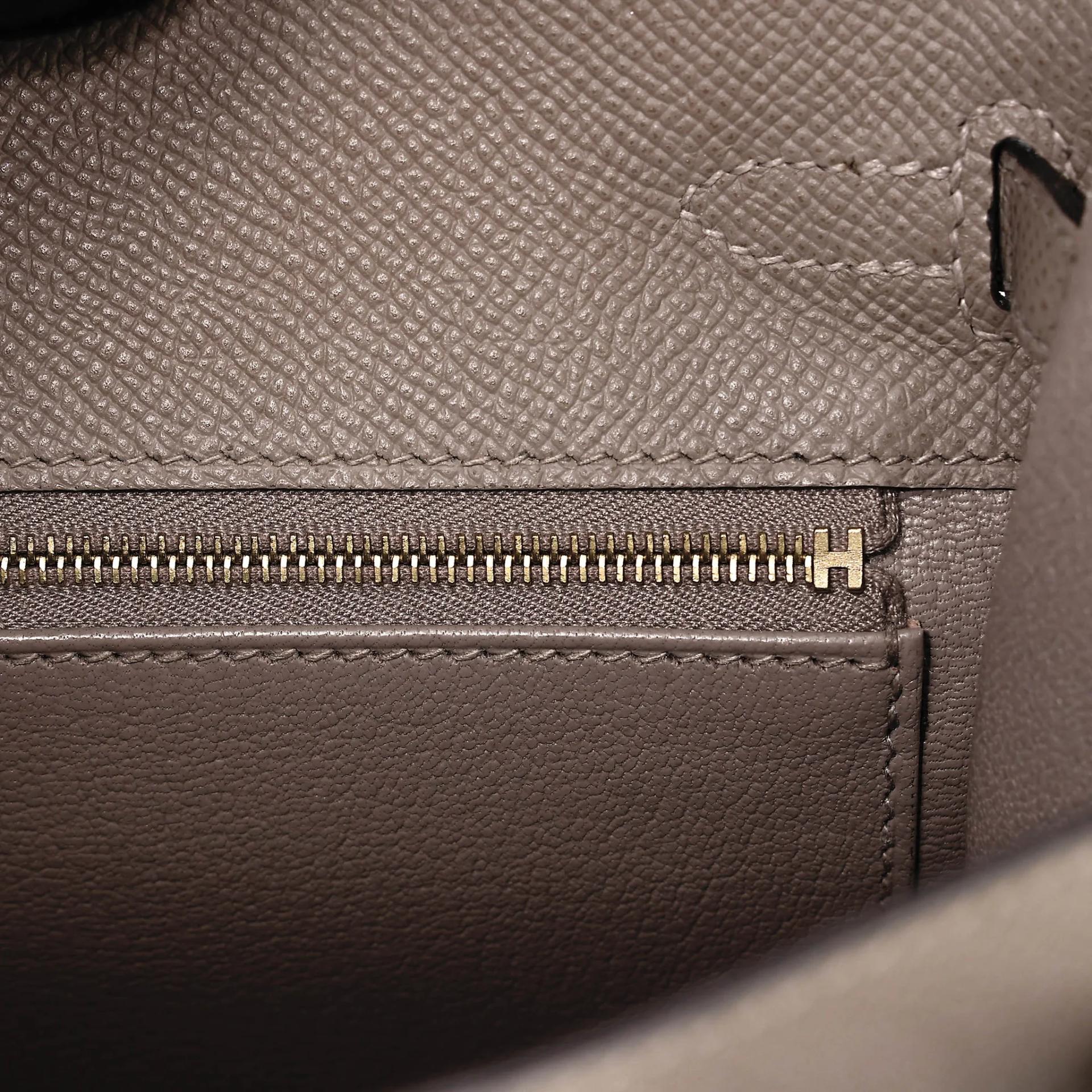 ランク A HERMÈS エルメス ケリー25 セリエ グリアスファルト (M8) エプソン ゴールド金具 C刻印 (2018) - 24