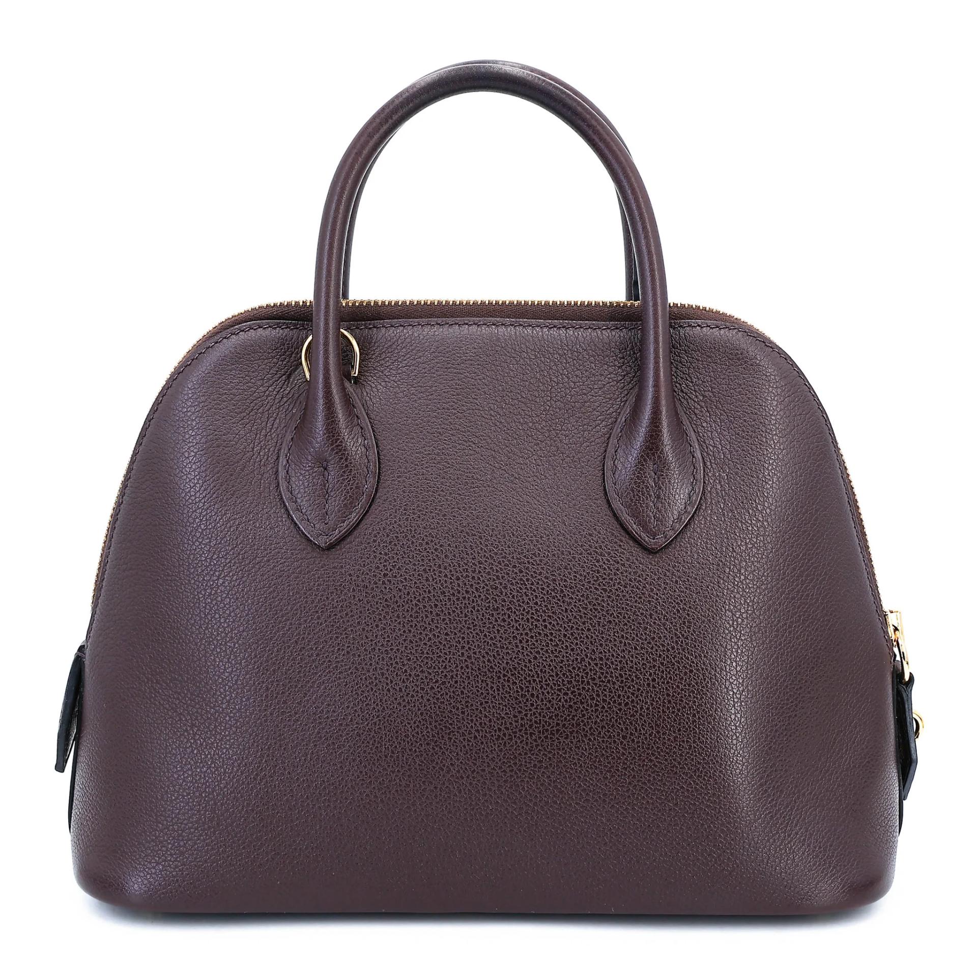 ランク A HERMÈS エルメス ボリード25  ヴェルソ ルージュセリエ (0G) ブルーサフィール (73) エバーカラー ゴールド金具 U刻印 (2022) - 2
