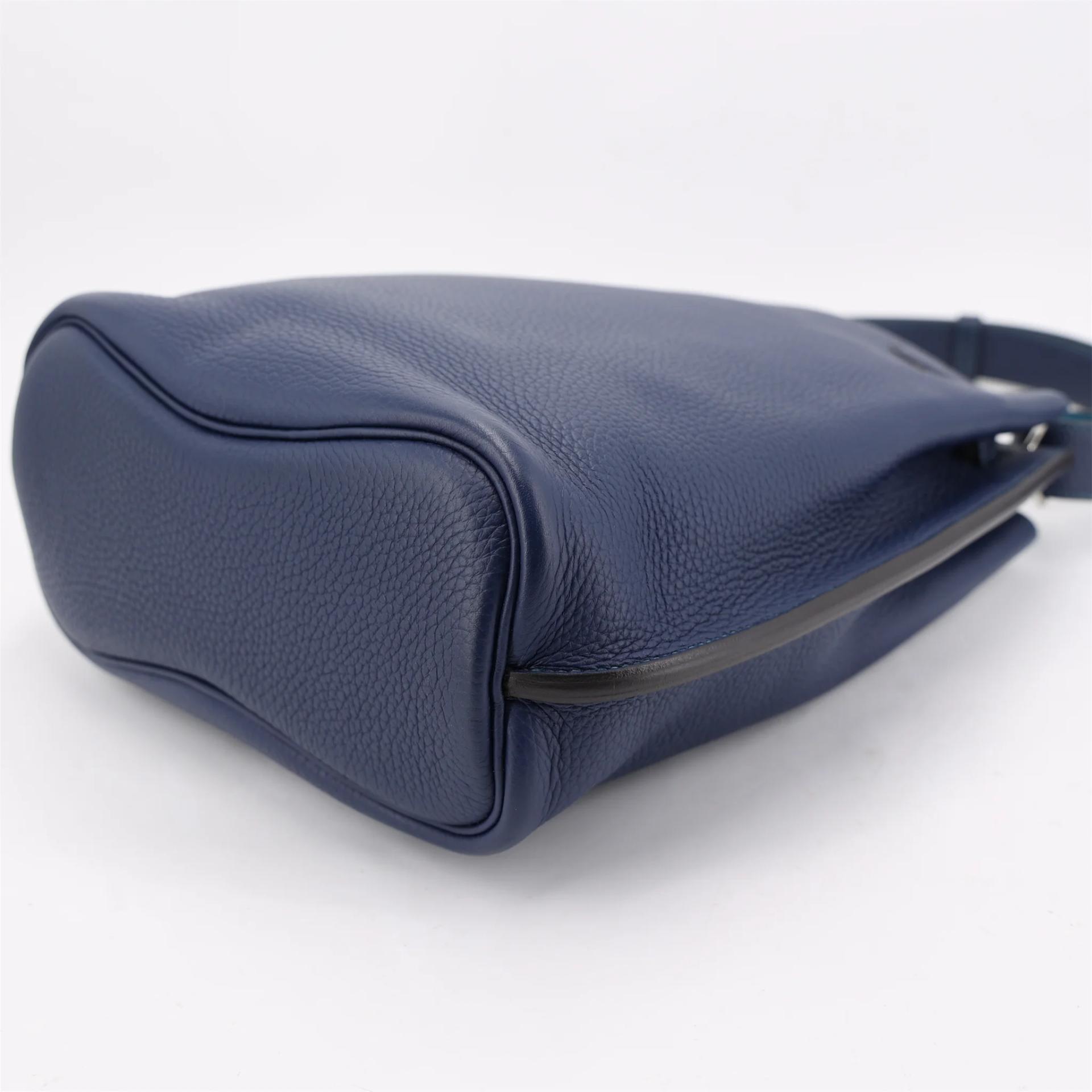 ランク SA HERMÈS エルメス ソーケリー22 ヴェルソ ターコイズ (7B) コルヴェール (1P) トリヨン シルバー金具 □Q刻印 (2013) - 7