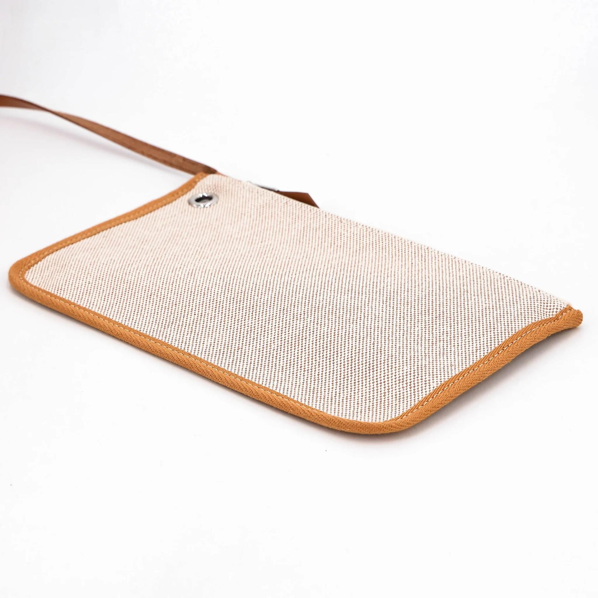 ランク N 新品 HERMÈS エルメス エールバッグPM ゴールド (37) トワルアッシュ シルバー金具 G刻印 (2026) - 20