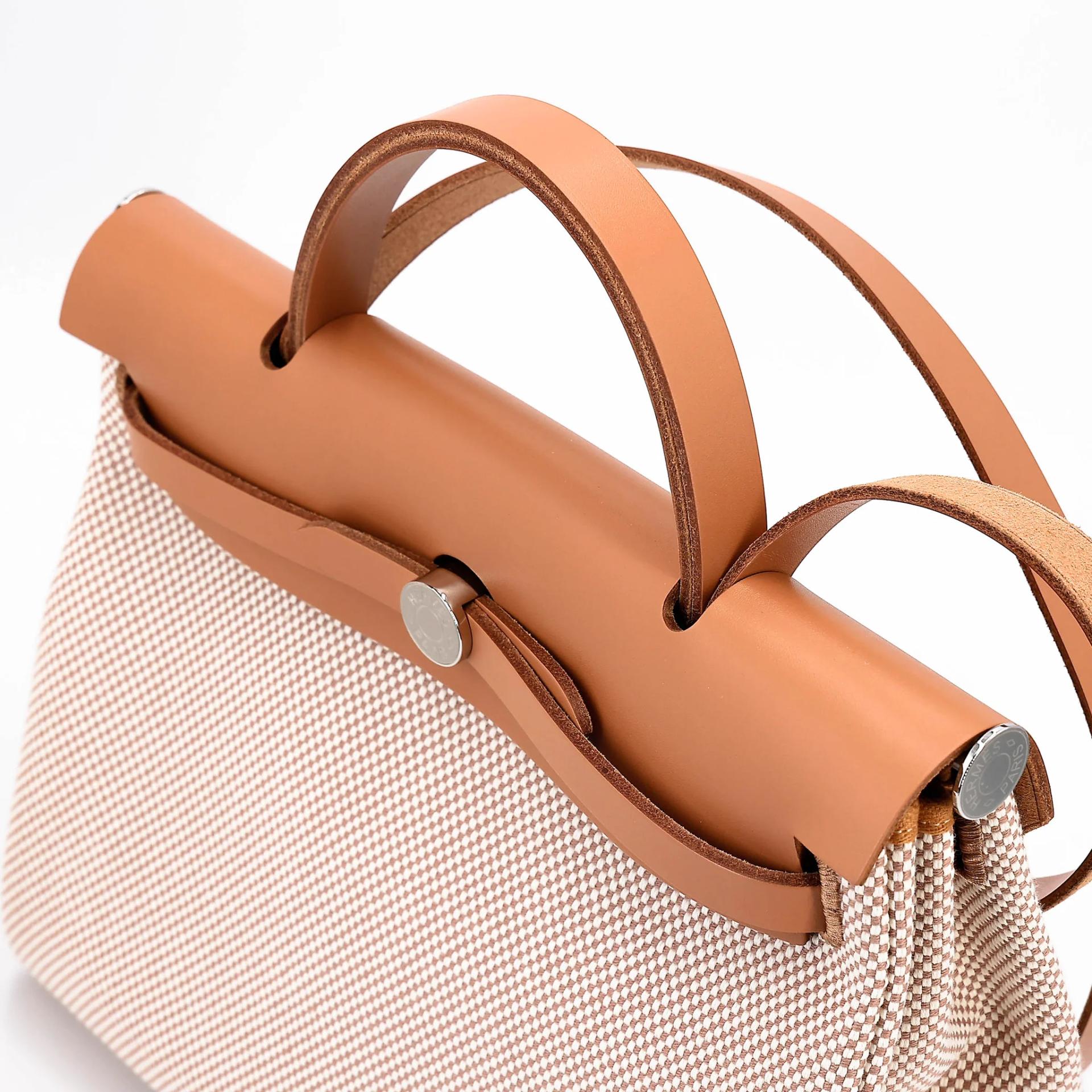 ランク N 新品 HERMÈS エルメス エールバッグPM ゴールド (37) トワルアッシュ シルバー金具 G刻印 (2026) - 4