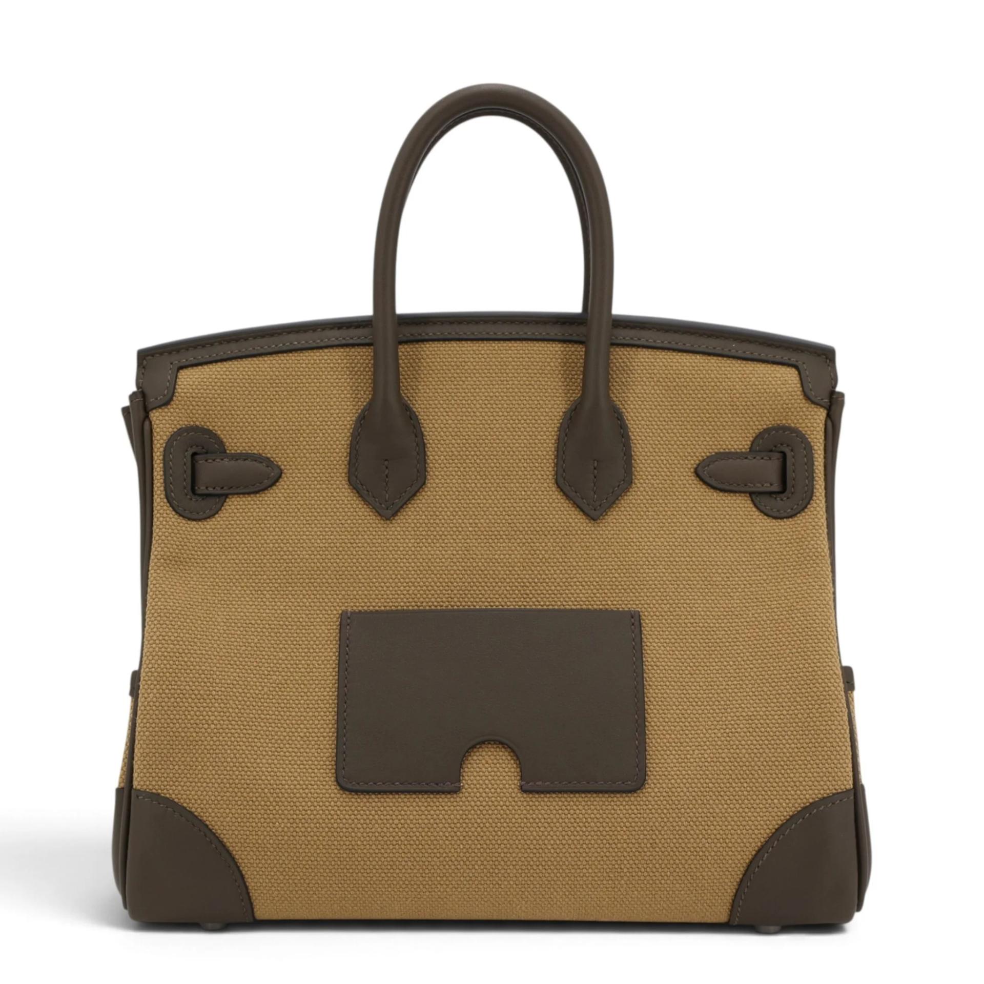 ランク N 新品 HERMÈS エルメス 限定品 バーキン 25 カーゴ ヴェールローデン (V8) デューン トワルゴエラン シルバー金具 G刻印 (2026) - 2