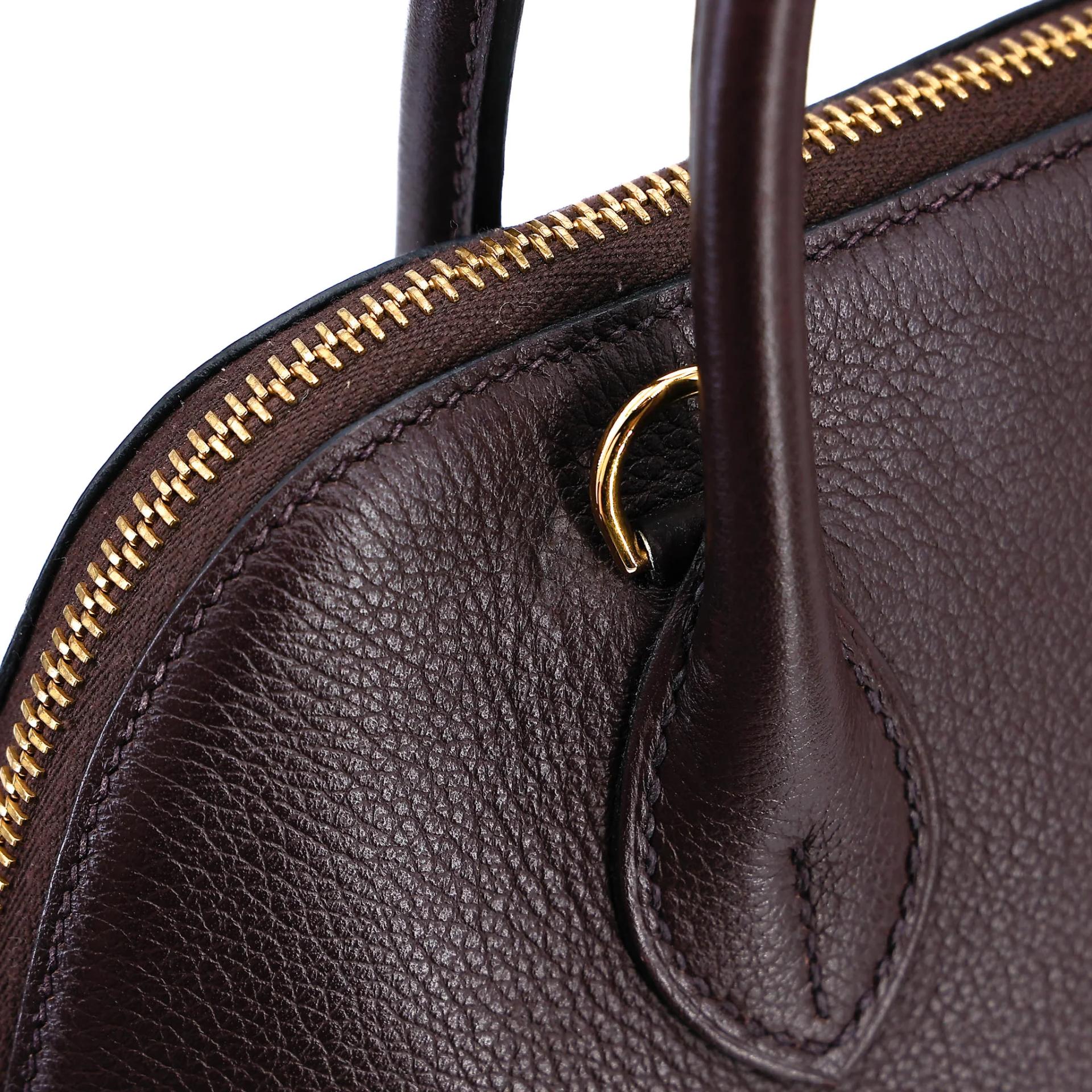 ランク A HERMÈS エルメス ボリード25  ヴェルソ ルージュセリエ (0G) ブルーサフィール (73) エバーカラー ゴールド金具 U刻印 (2022) - 14