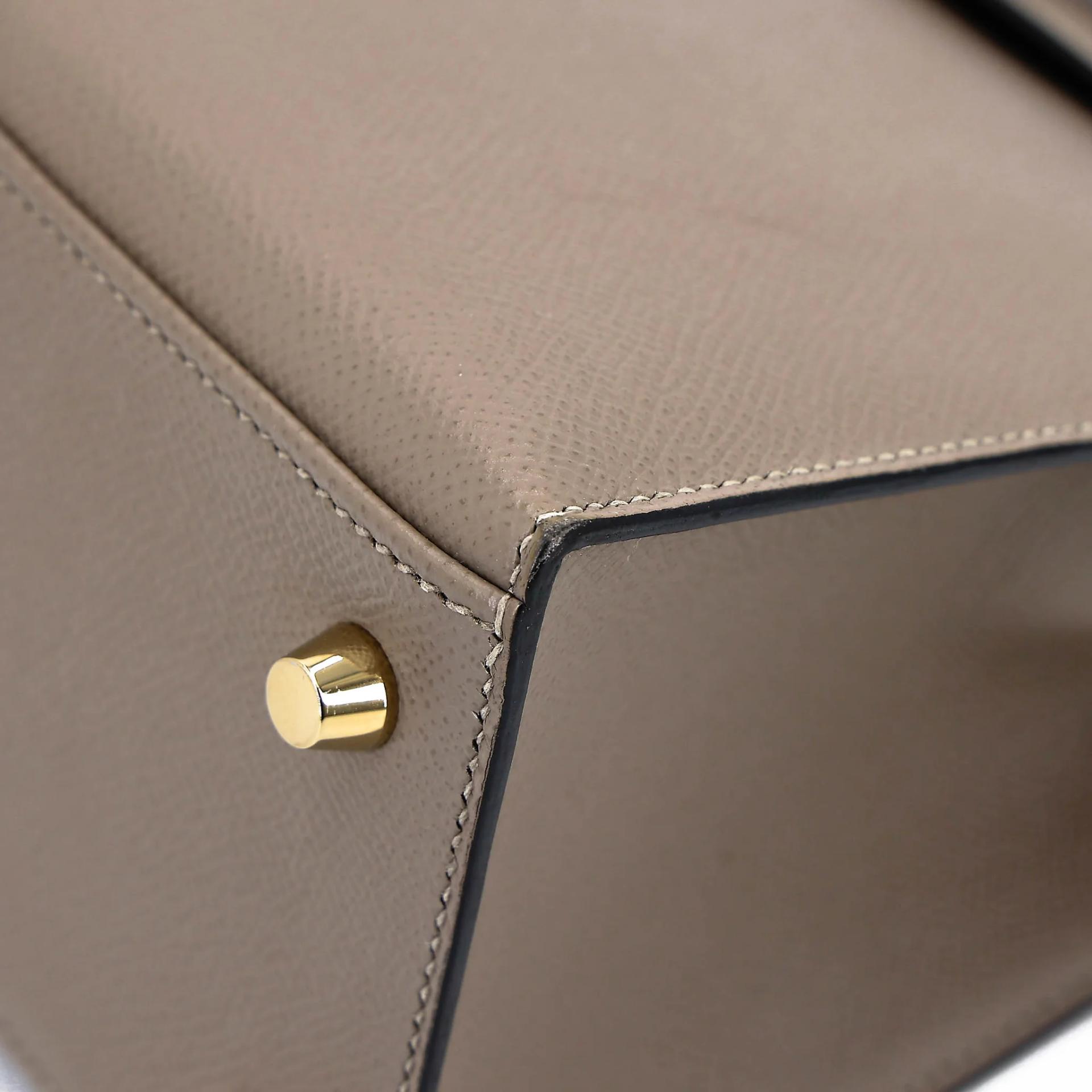 ランク A HERMÈS エルメス ケリー25 セリエ グリアスファルト (M8) エプソン ゴールド金具 C刻印 (2018) - 8