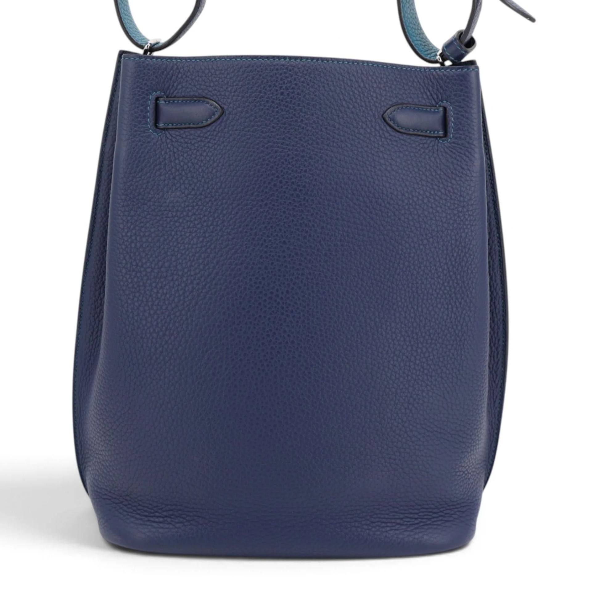ランク SA HERMÈS エルメス ソーケリー22 ヴェルソ ターコイズ (7B) コルヴェール (1P) トリヨン シルバー金具 □Q刻印 (2013) - 2