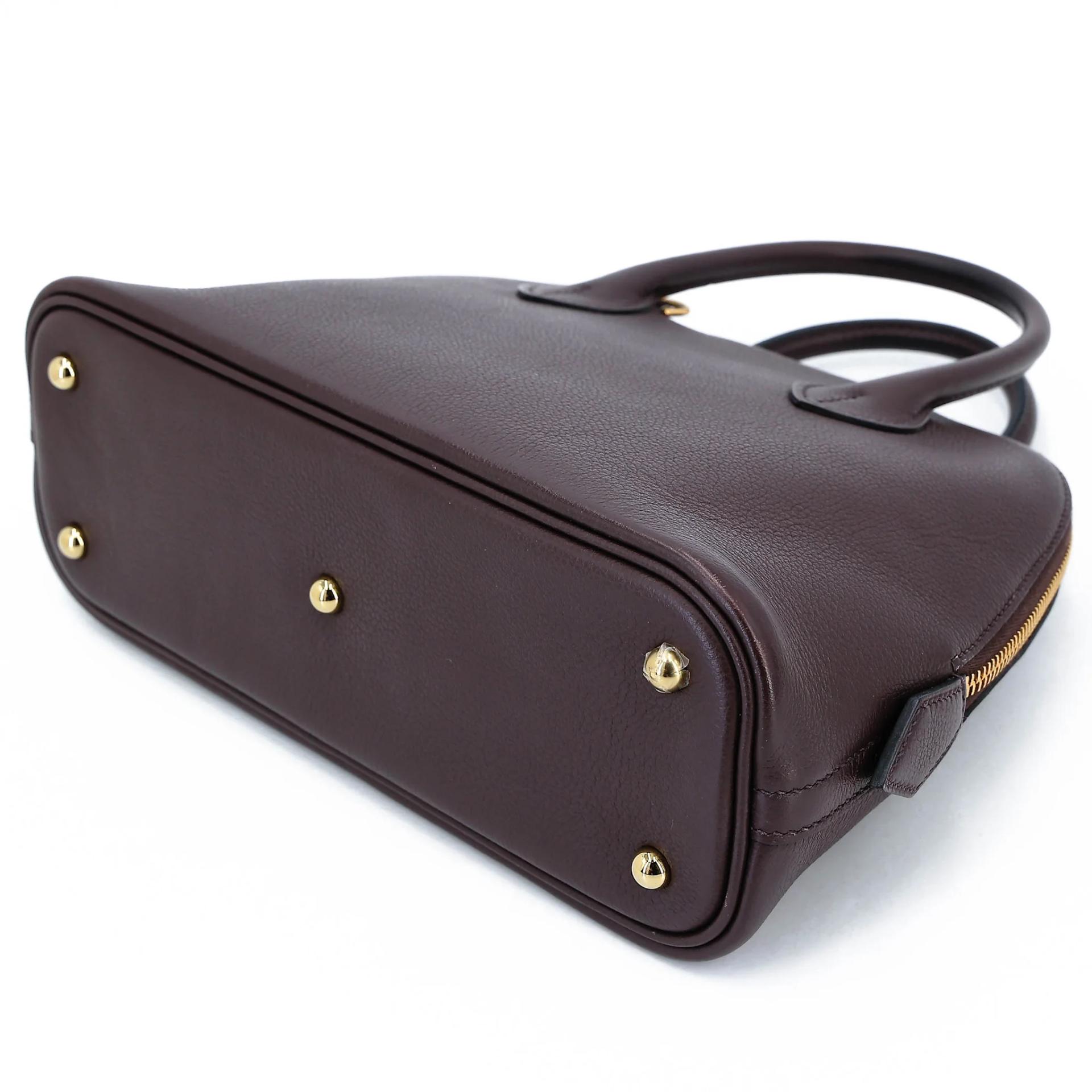 ランク A HERMÈS エルメス ボリード25  ヴェルソ ルージュセリエ (0G) ブルーサフィール (73) エバーカラー ゴールド金具 U刻印 (2022) - 4