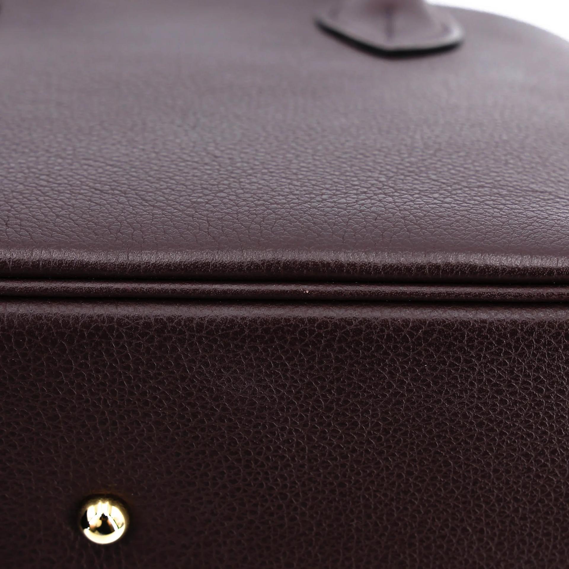 ランク A HERMÈS エルメス ボリード25  ヴェルソ ルージュセリエ (0G) ブルーサフィール (73) エバーカラー ゴールド金具 U刻印 (2022) - 12