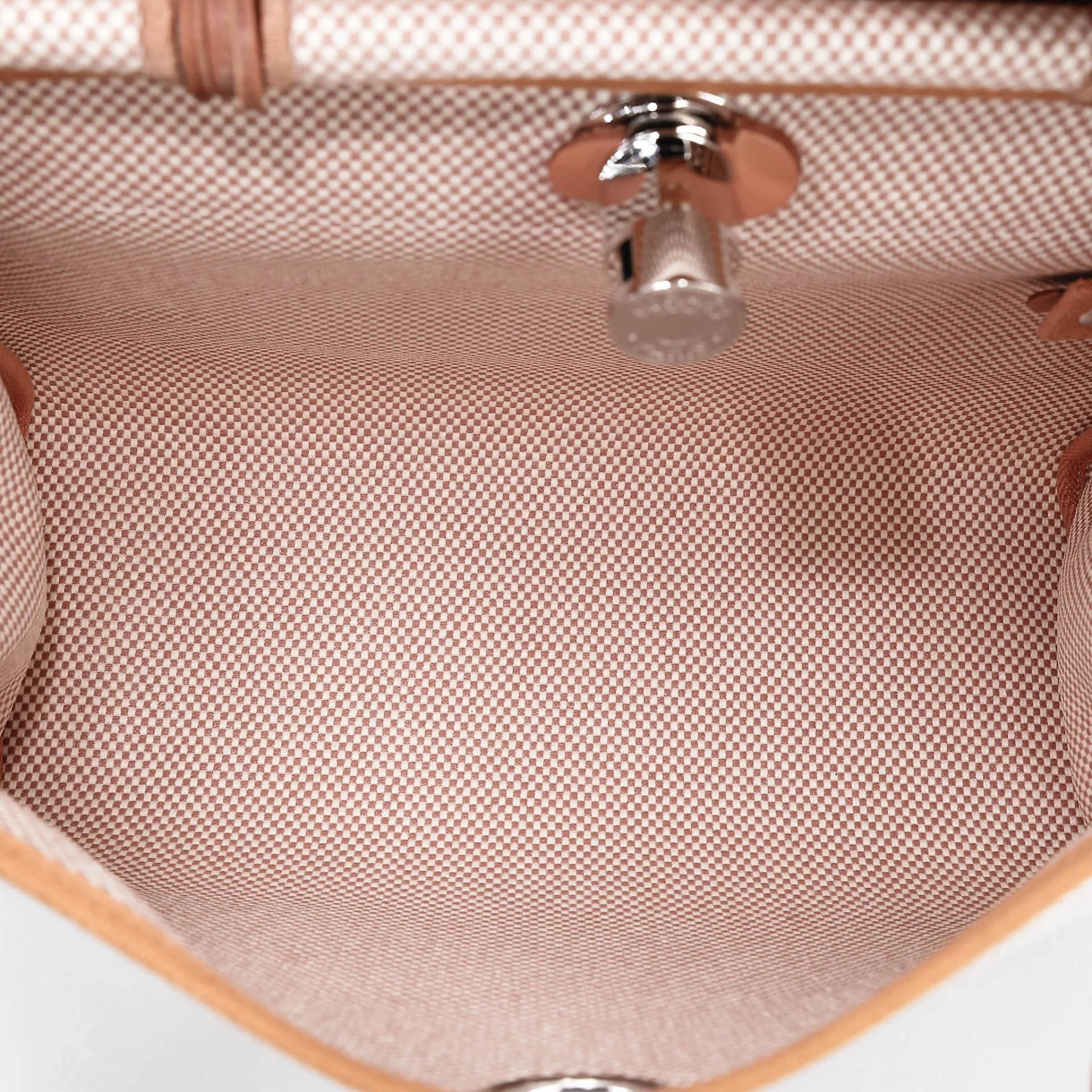 ランク N 新品 HERMÈS エルメス エールバッグPM ゴールド (37) トワルアッシュ シルバー金具 G刻印 (2026) - 28