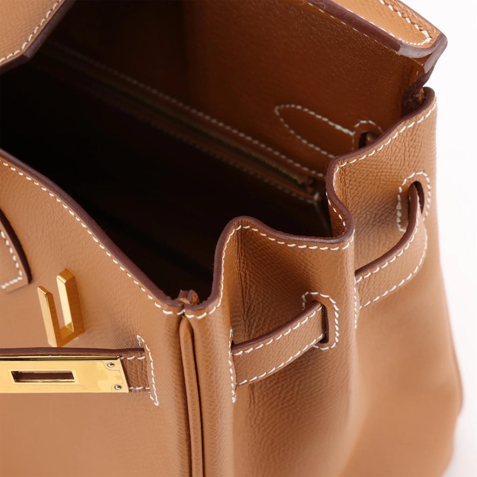 ランク SA HERMÈS エルメス バーキン30 ゴールド エプソン ゴールド金具 U刻印 (2022) - 14