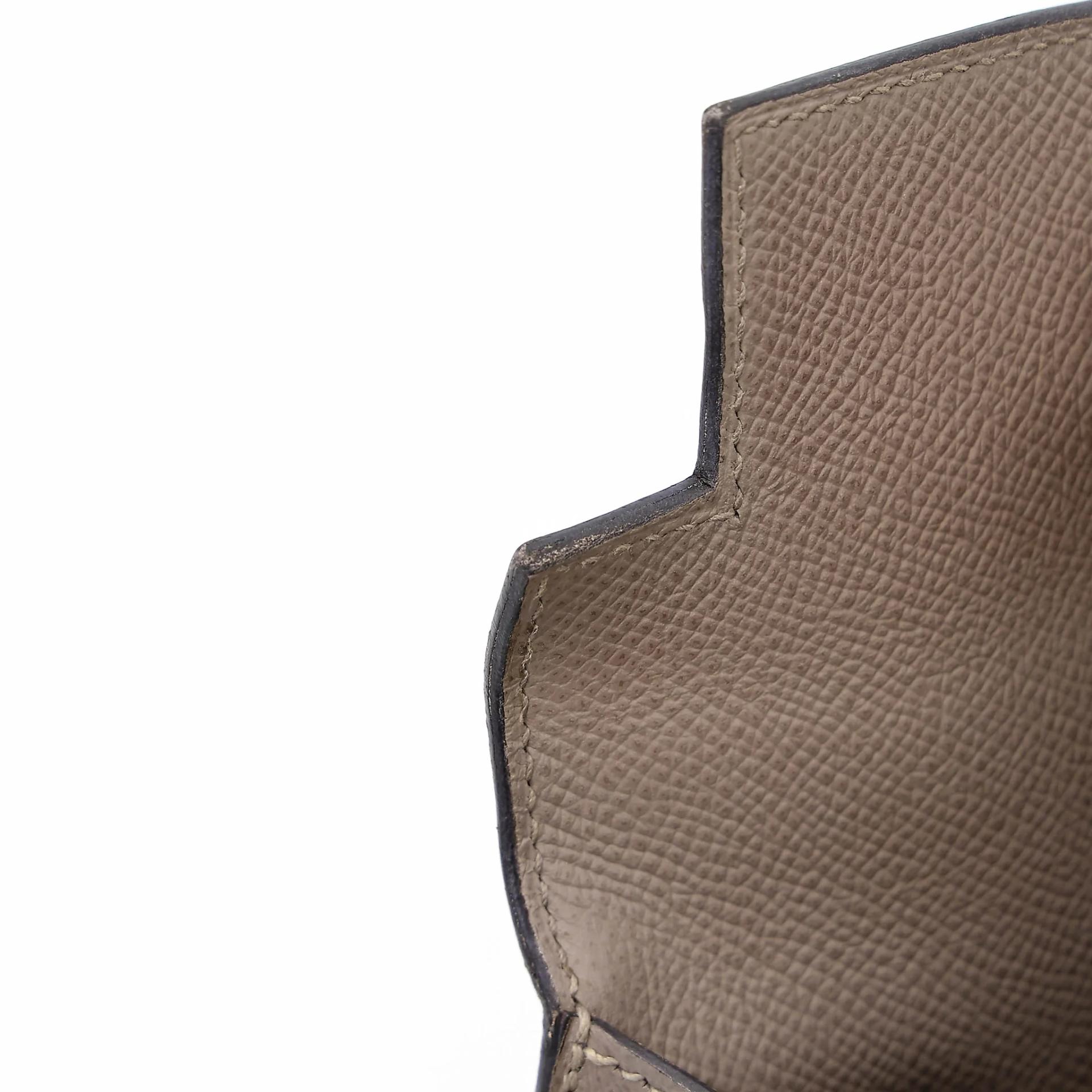 ランク A HERMÈS エルメス ケリー25 セリエ グリアスファルト (M8) エプソン ゴールド金具 C刻印 (2018) - 27