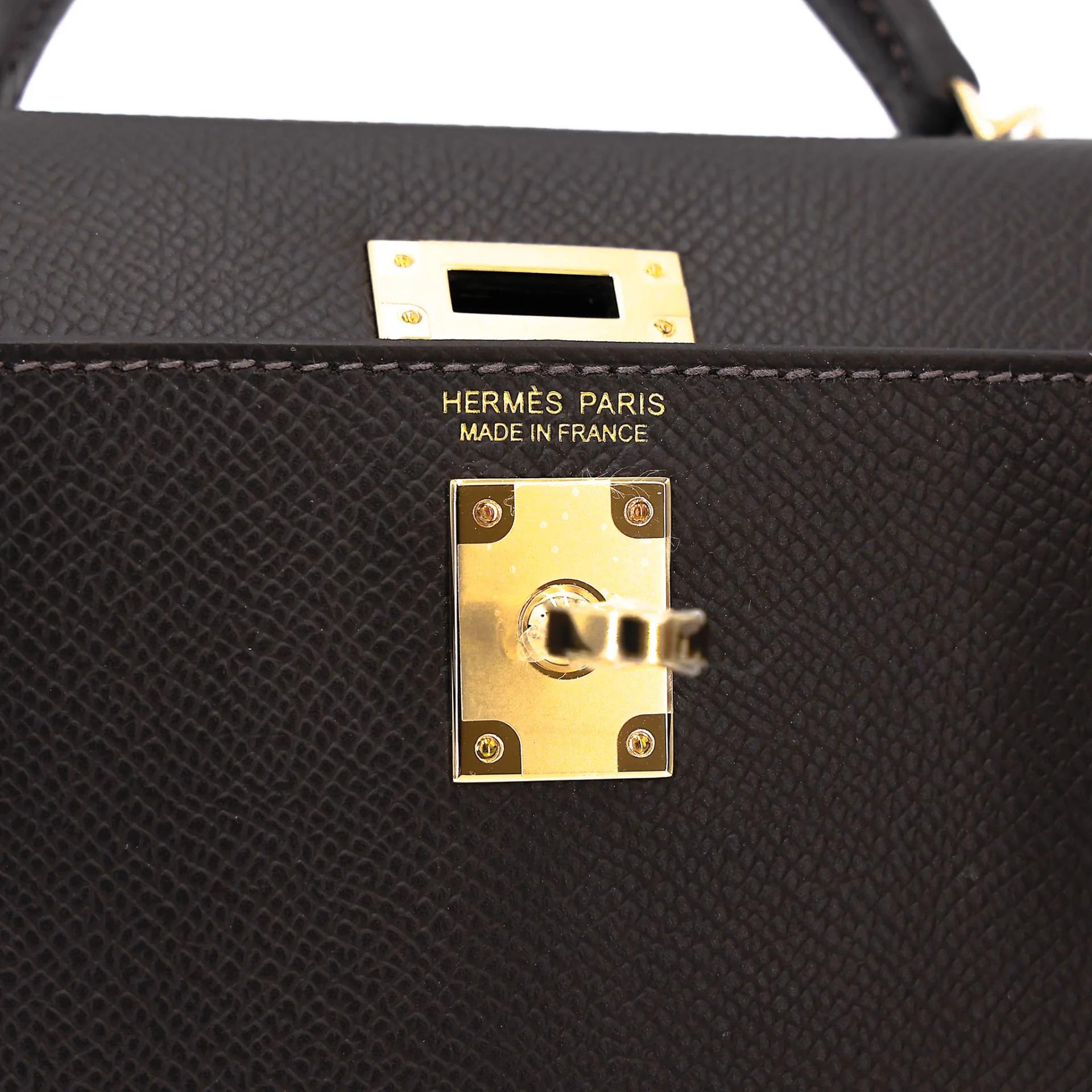 ランク N 新品 HERMÈS エルメス ミニケリー2 ベブラン（T3） エプソン シャンパンゴールド金具 G刻印 (2026) - 13