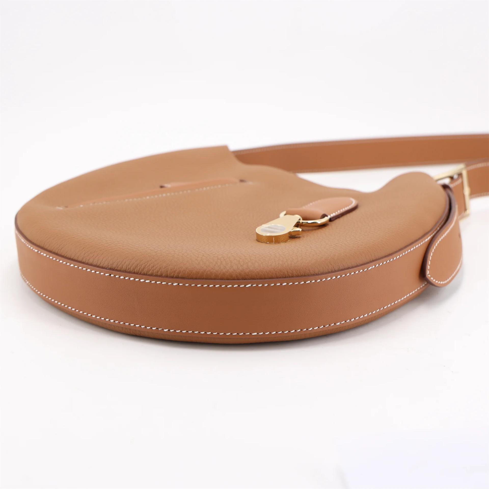 ランク N 新品 HERMÈS エルメス アルソン スリム ショルダーバッグ ゴールド (37) トゴ スイフト シャンパンゴールド金具 K刻印 (2025) - 4