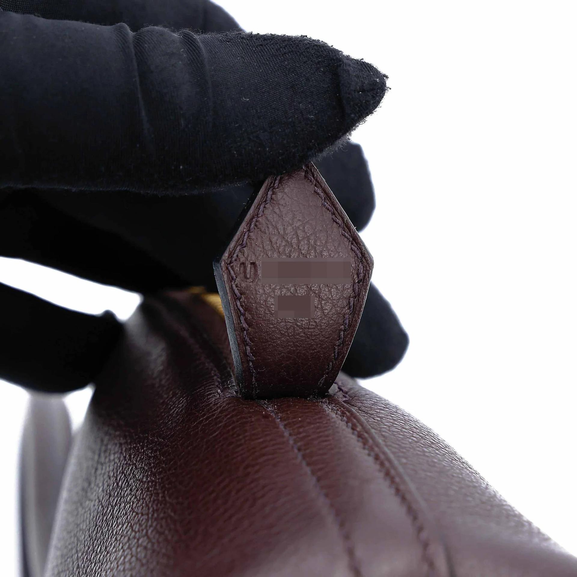 ランク A HERMÈS エルメス ボリード25  ヴェルソ ルージュセリエ (0G) ブルーサフィール (73) エバーカラー ゴールド金具 U刻印 (2022) - 15