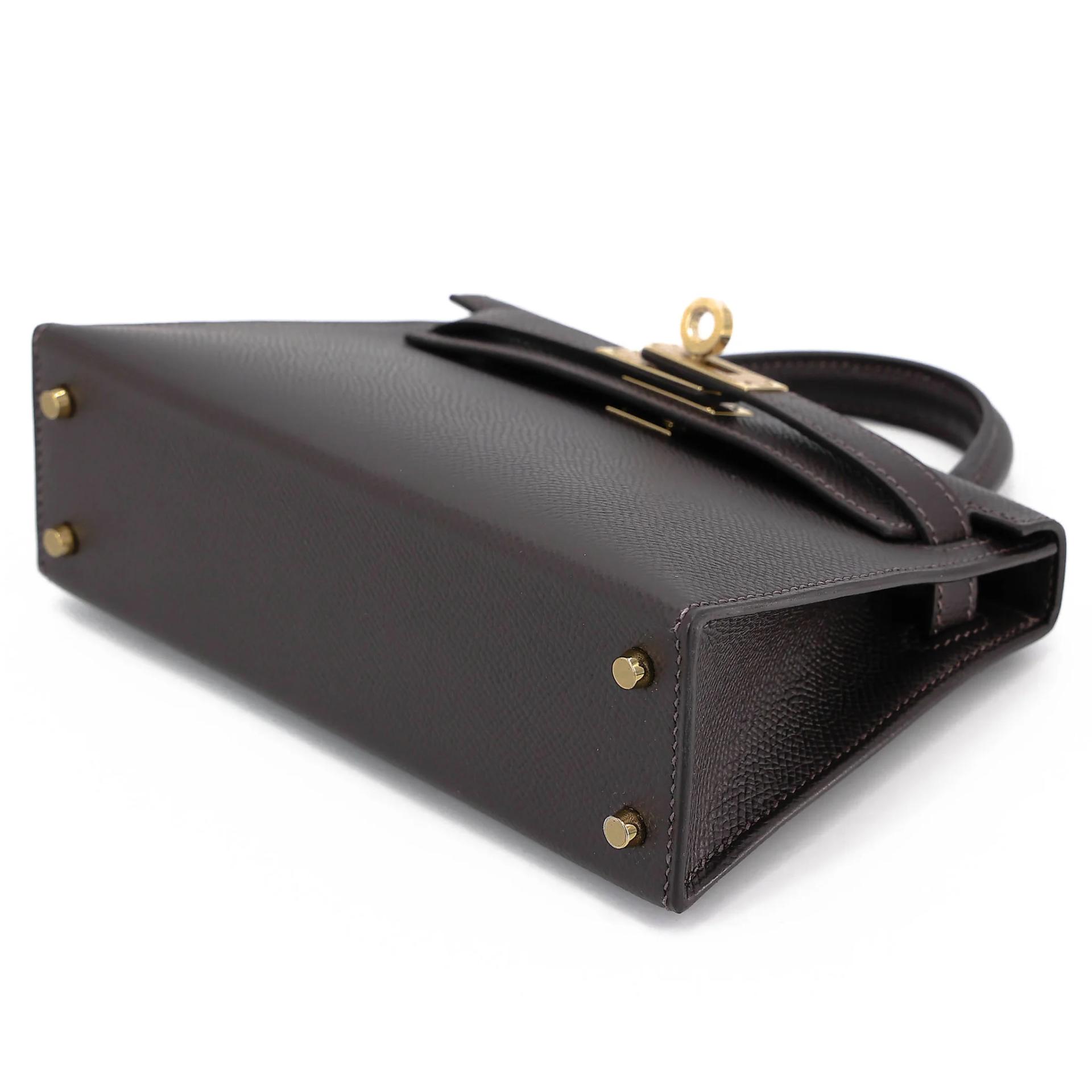 ランク N 新品 HERMÈS エルメス ミニケリー2 ベブラン（T3） エプソン シャンパンゴールド金具 G刻印 (2026) - 4