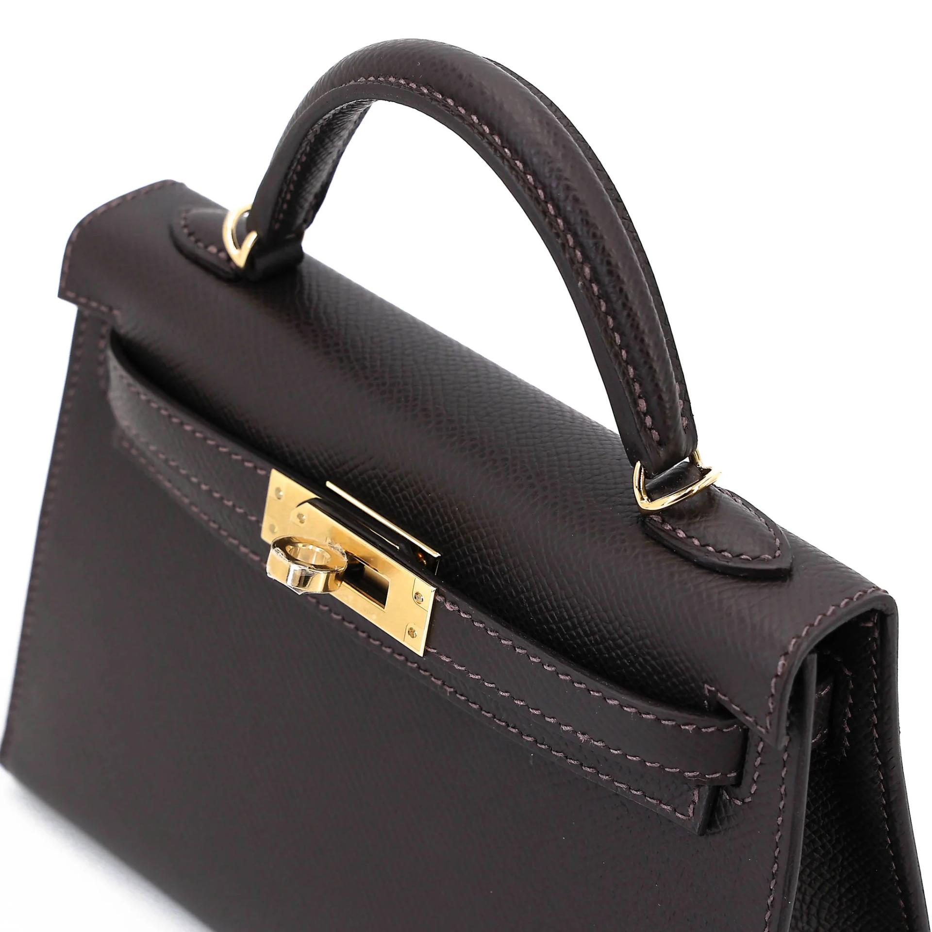 ランク N 新品 HERMÈS エルメス ミニケリー2 ベブラン（T3） エプソン シャンパンゴールド金具 G刻印 (2026) - 3