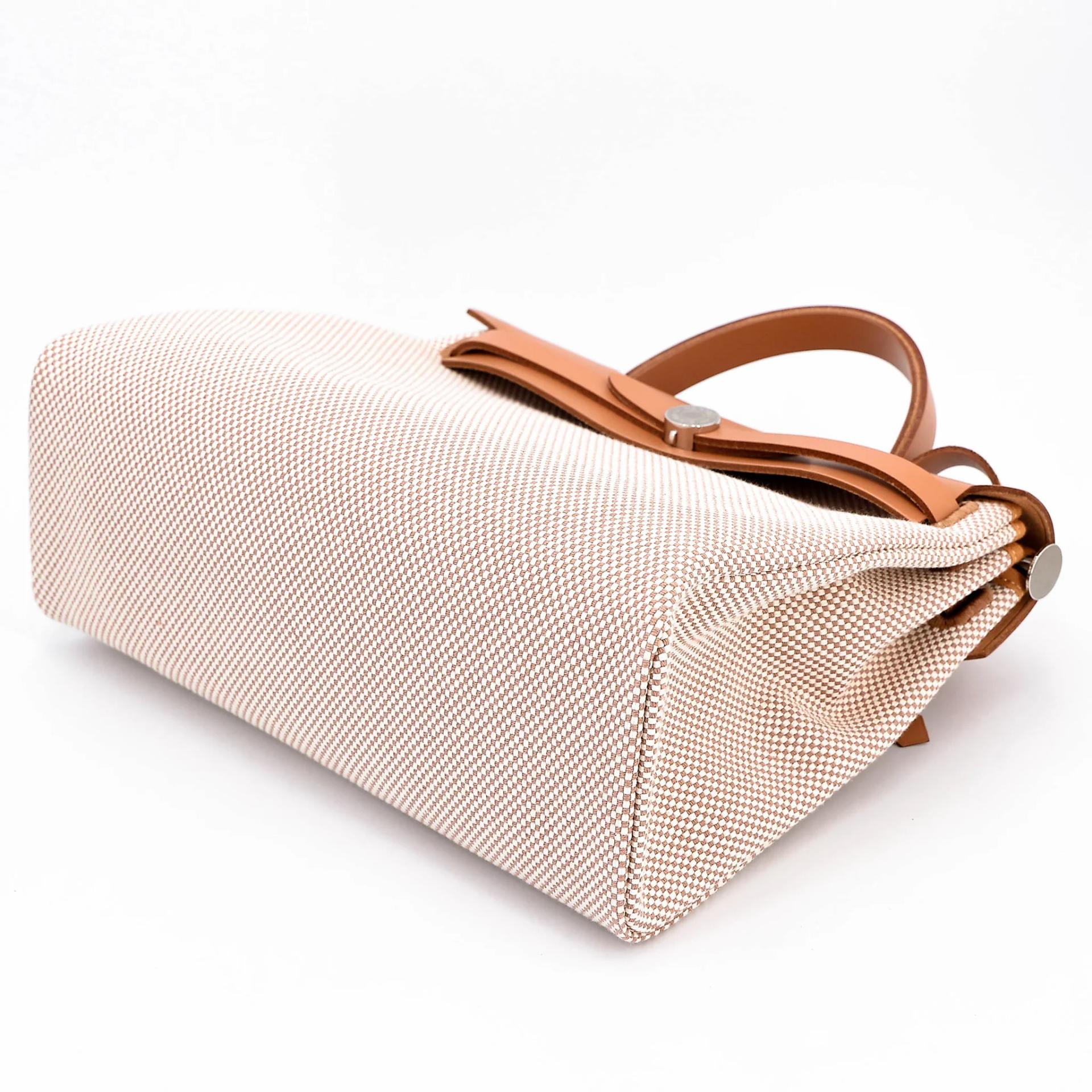 ランク N 新品 HERMÈS エルメス エールバッグPM ゴールド (37) トワルアッシュ シルバー金具 G刻印 (2026) - 5