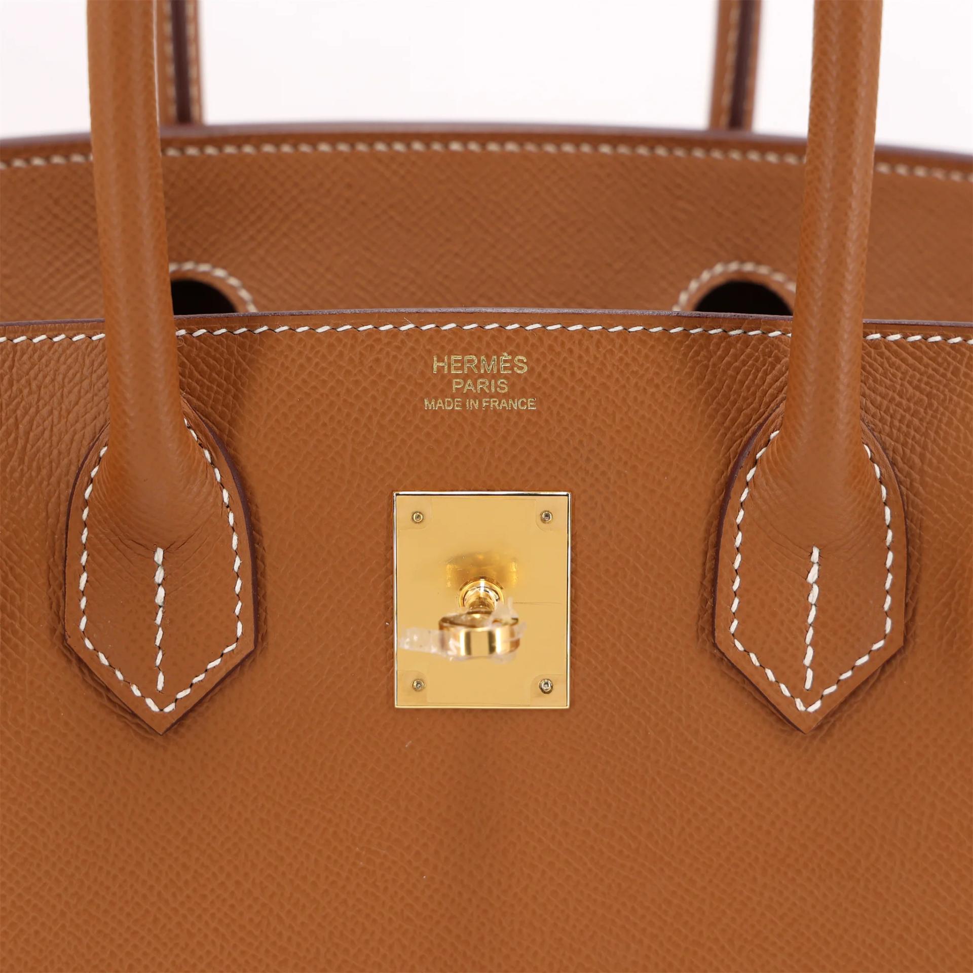ランク SA HERMÈS エルメス バーキン30 ゴールド エプソン ゴールド金具 U刻印 (2022) - 10