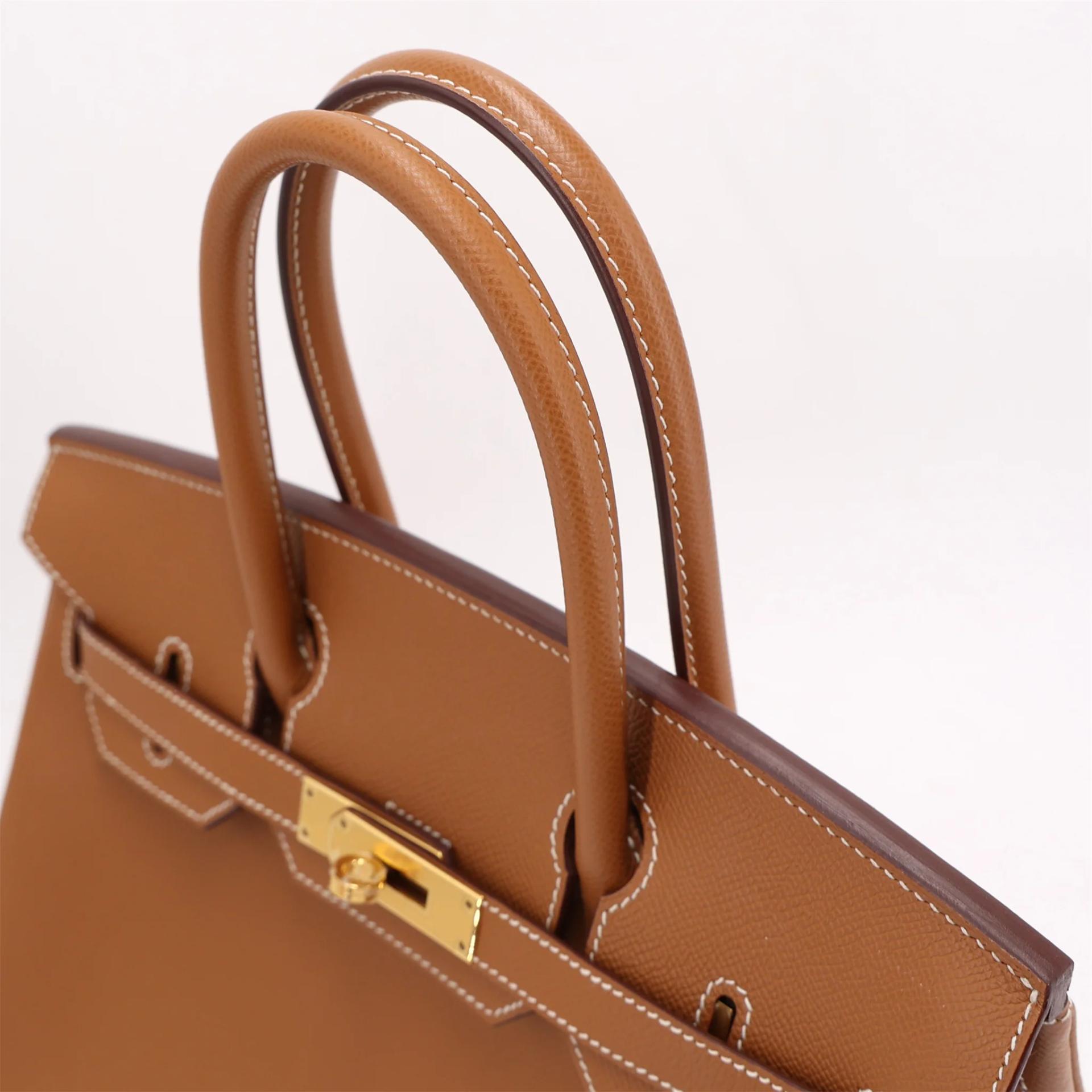 ランク SA HERMÈS エルメス バーキン30 ゴールド エプソン ゴールド金具 U刻印 (2022) - 3