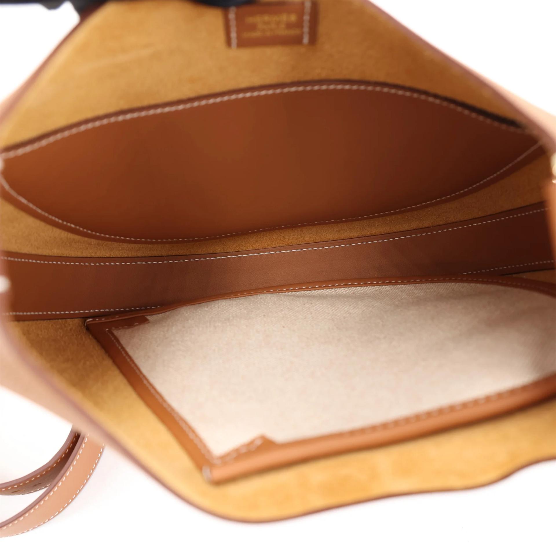 ランク N 新品 HERMÈS エルメス アルソン スリム ショルダーバッグ ゴールド (37) トゴ スイフト シャンパンゴールド金具 K刻印 (2025) - 10