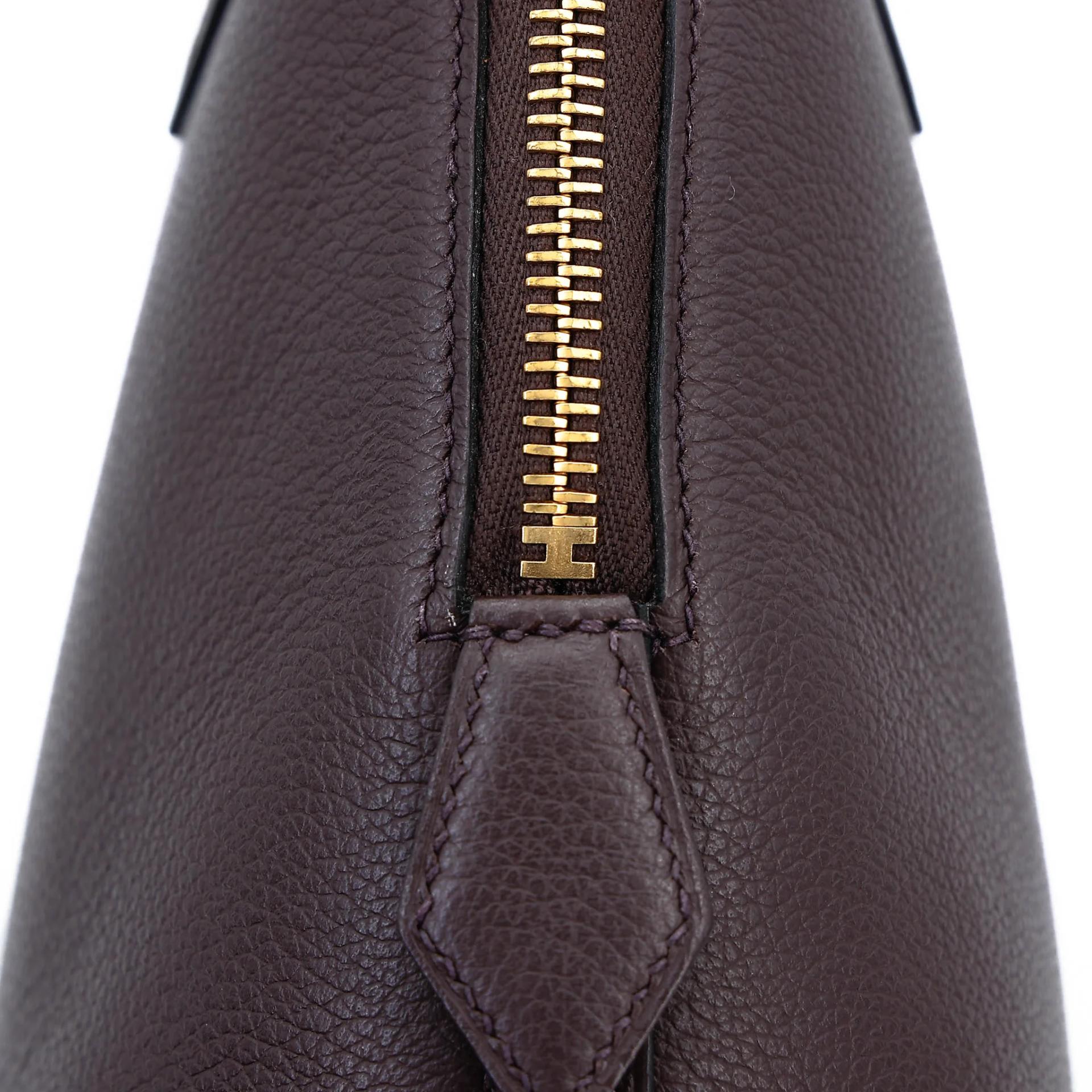 ランク A HERMÈS エルメス ボリード25  ヴェルソ ルージュセリエ (0G) ブルーサフィール (73) エバーカラー ゴールド金具 U刻印 (2022) - 18